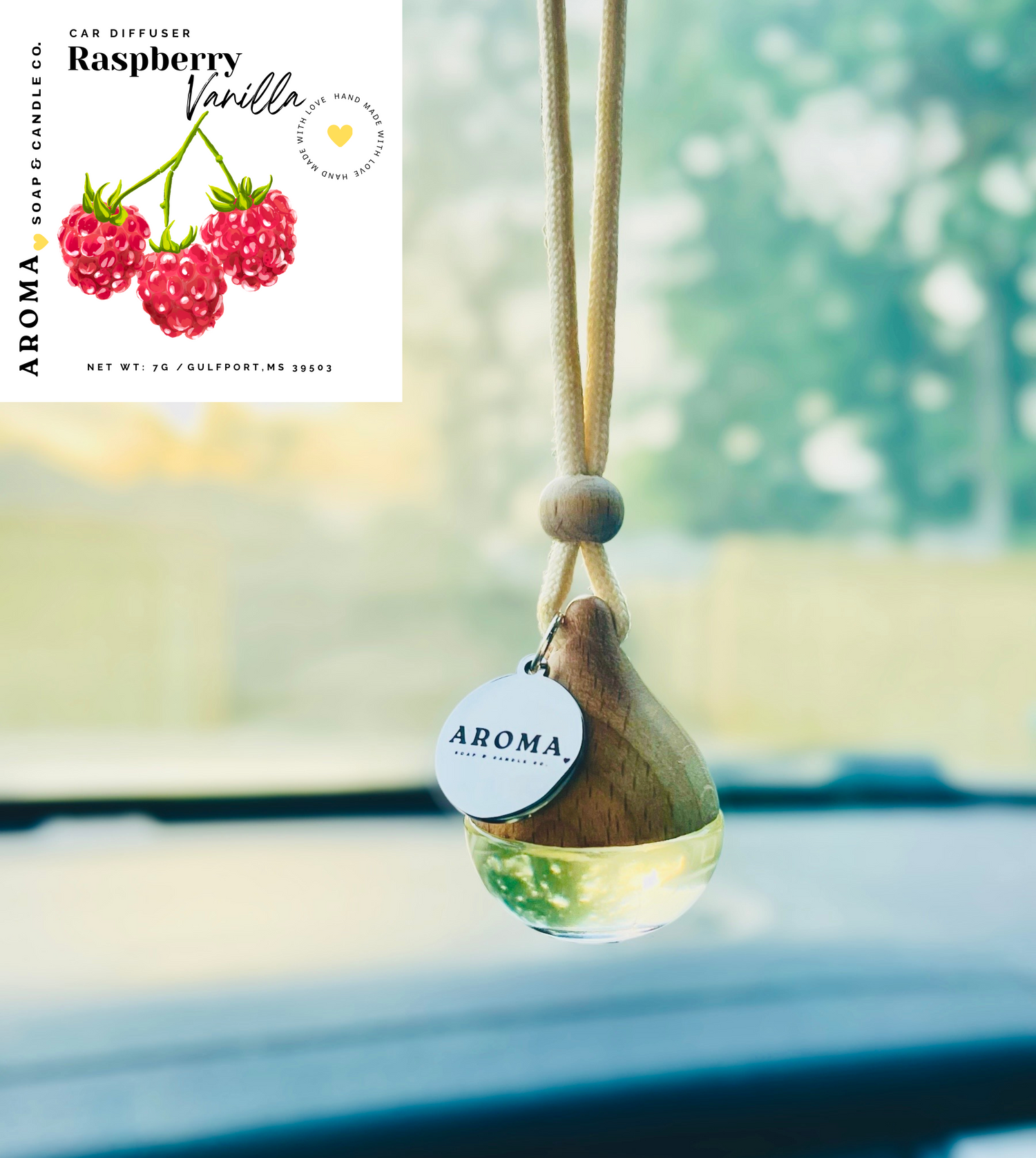 Raspberry Vanilla Car Diffuser