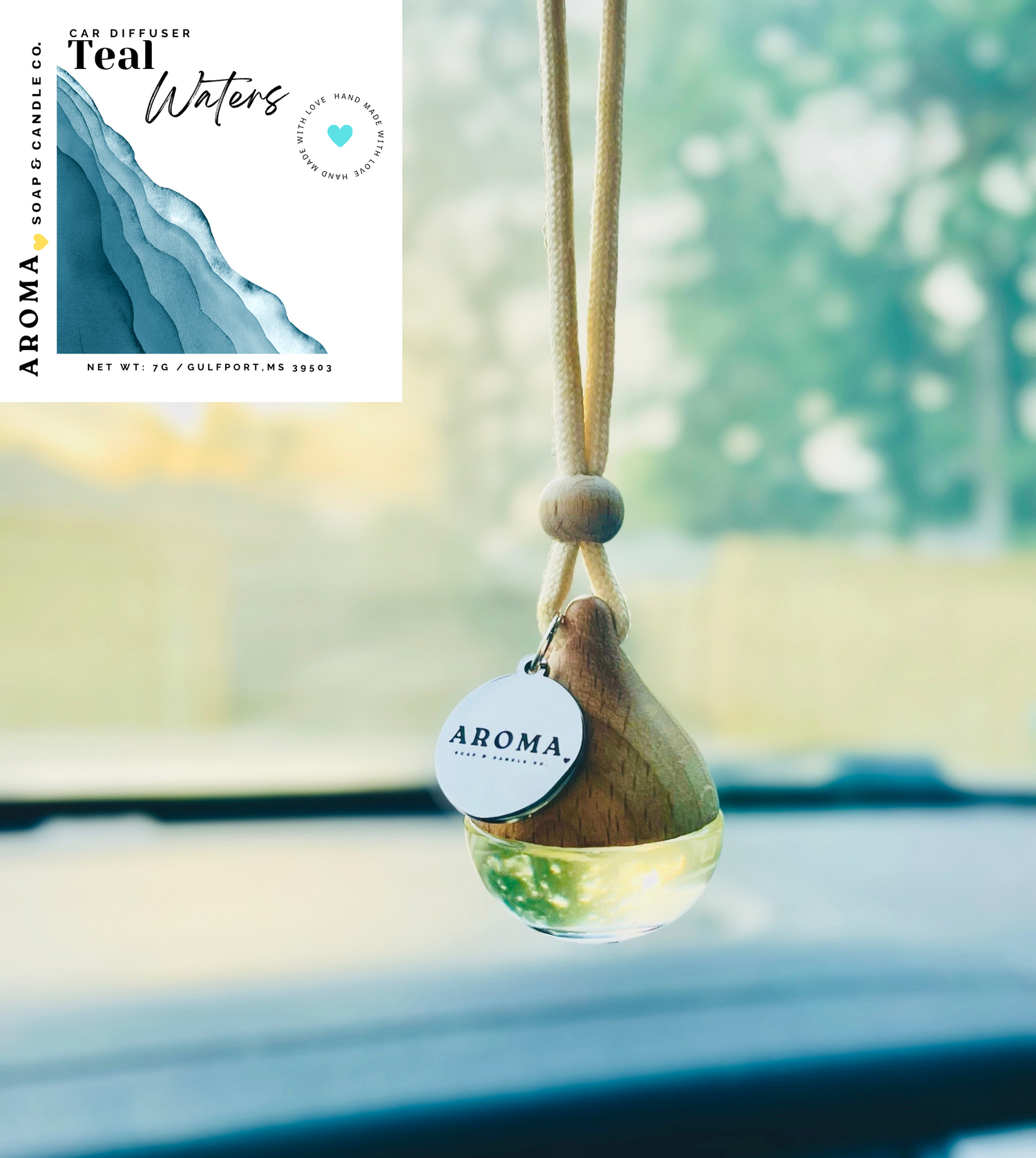 Teal Waters Car Diffuser