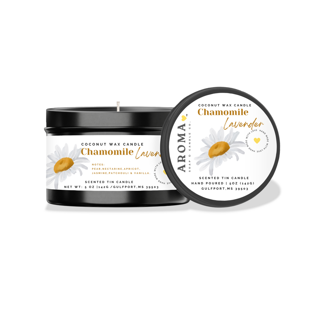 Chamomile Lavender Travel Tin Candle