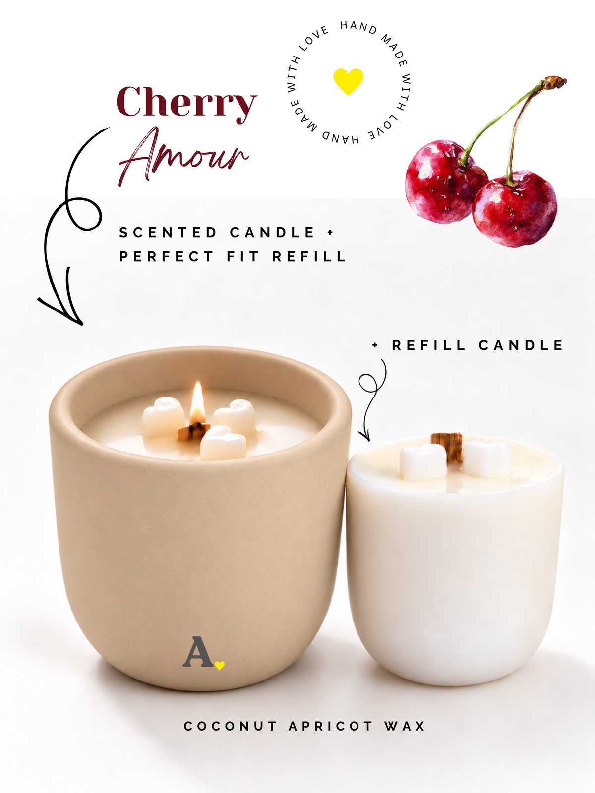 Cherry Amour — More Than a Candle Bundle | Candle + Refill