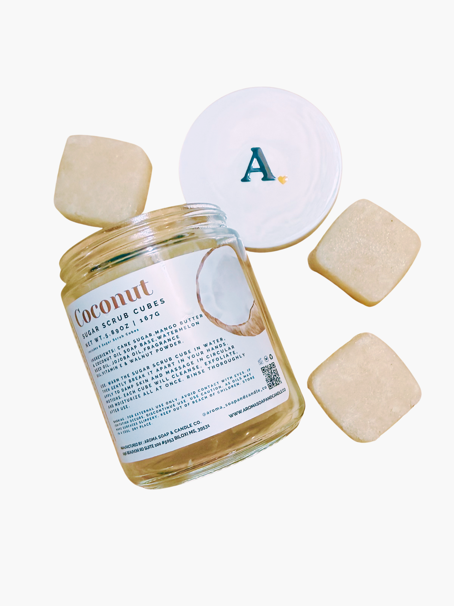 Coconut Sugar Scrub Cubes