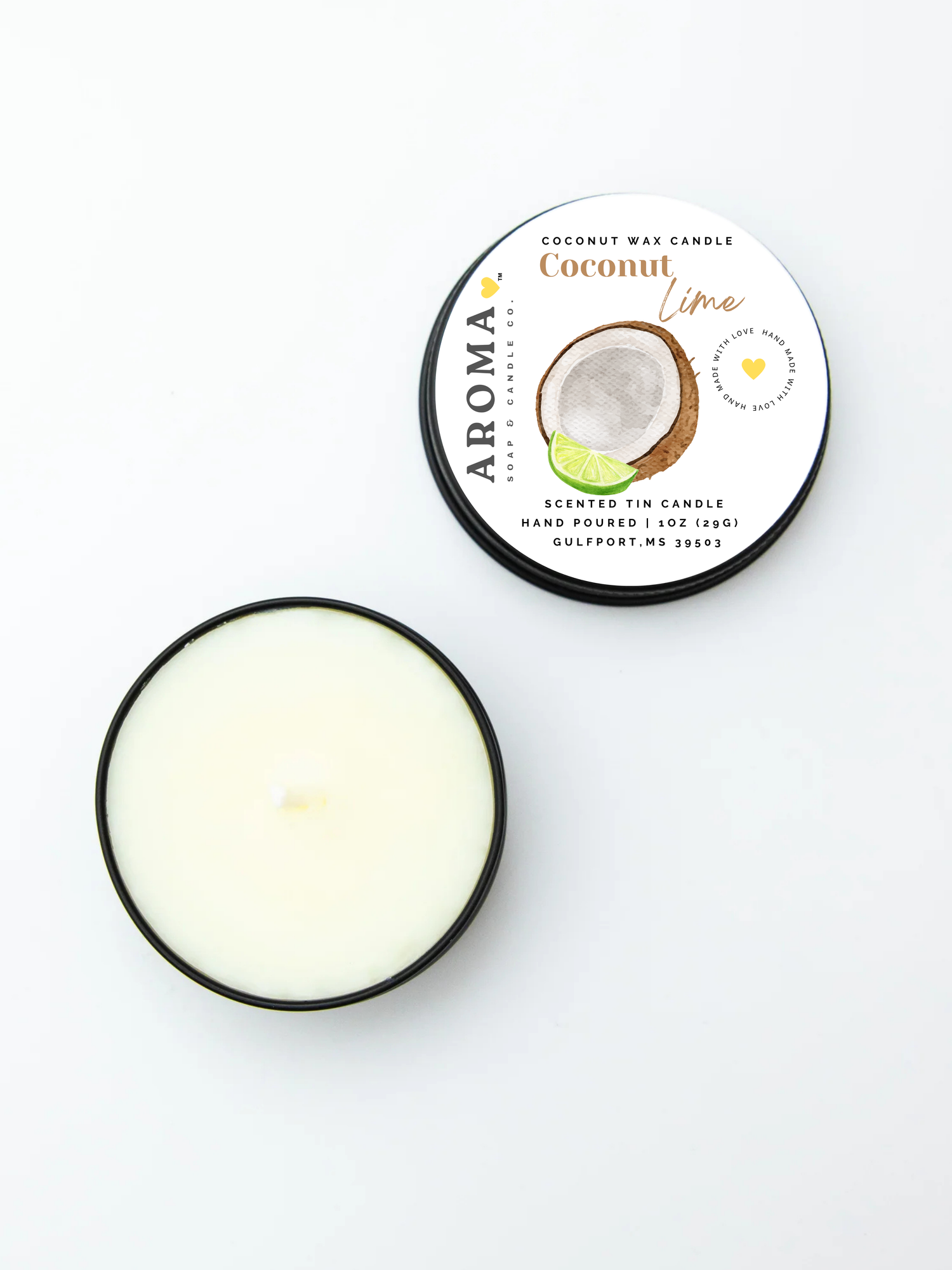 Coconut Lime Trial Size Candle – 1 oz