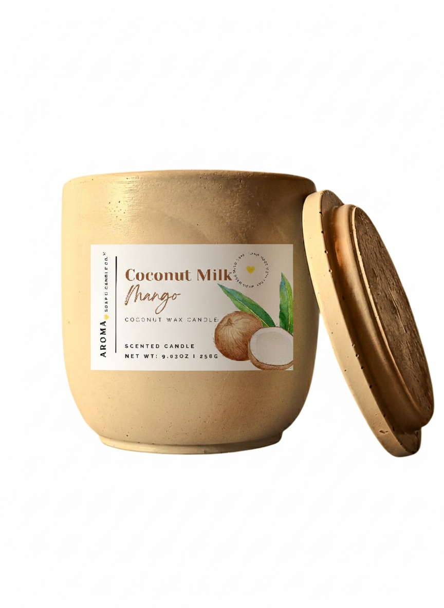 Coconut Milk Mango – Signature Concrete Jar Candle
