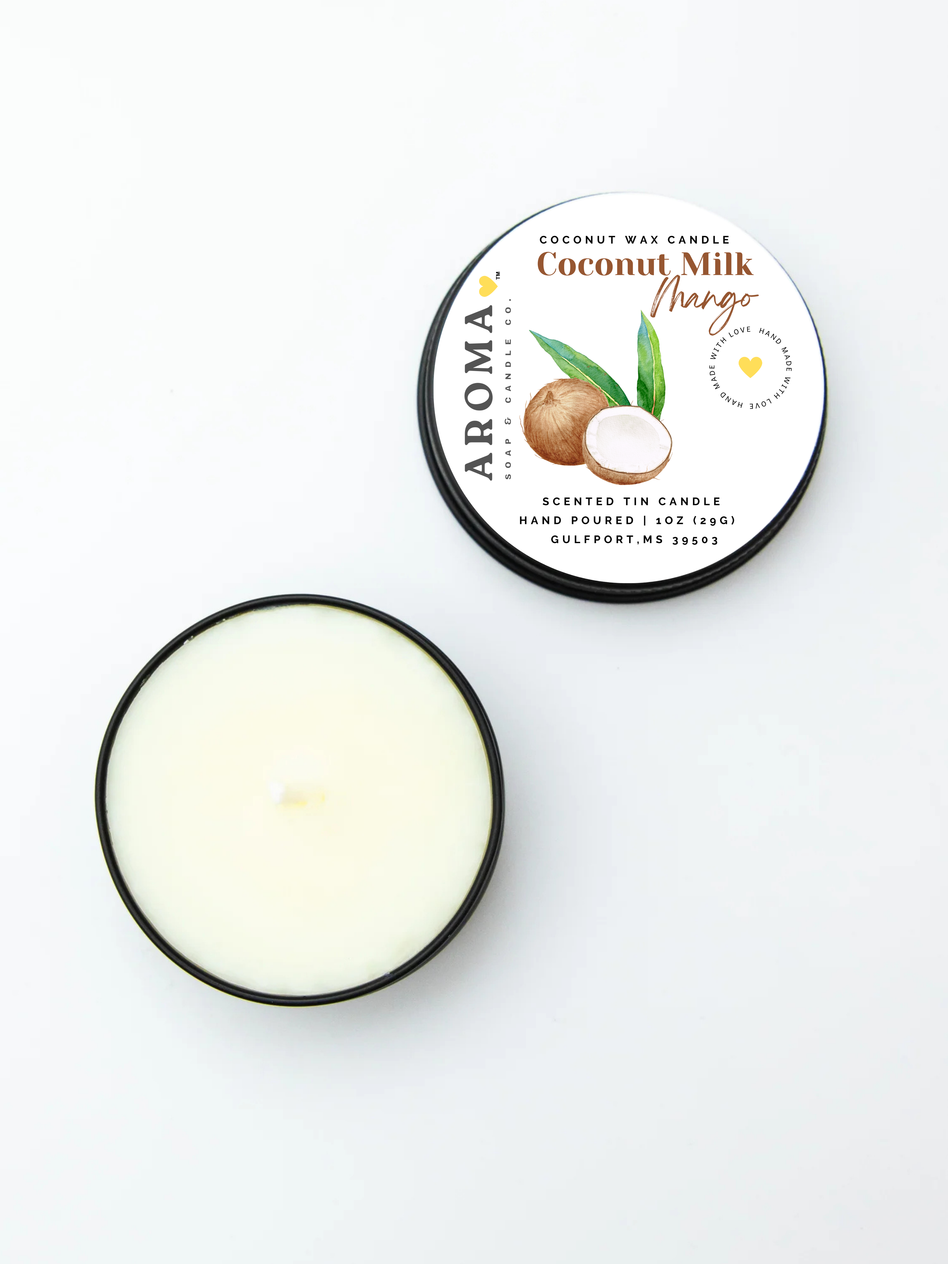 Coconut Milk Mango Trial Size Candle - 1 oz