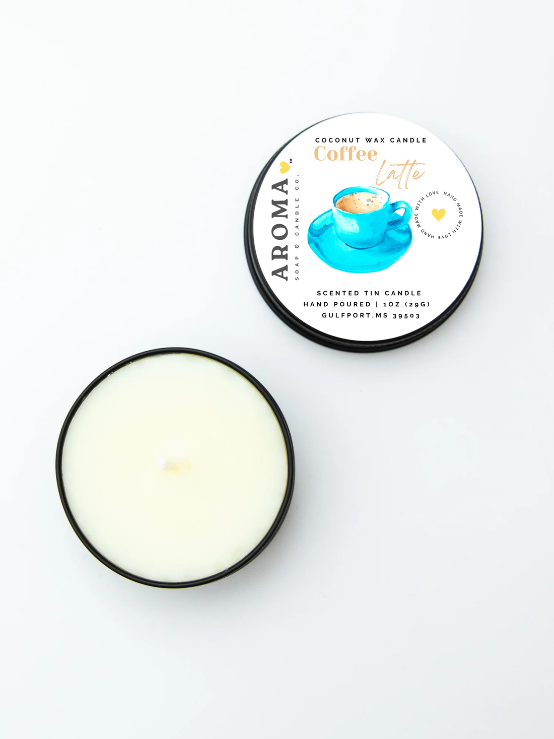 Coffee Latte Trial Size Candle - 1 oz