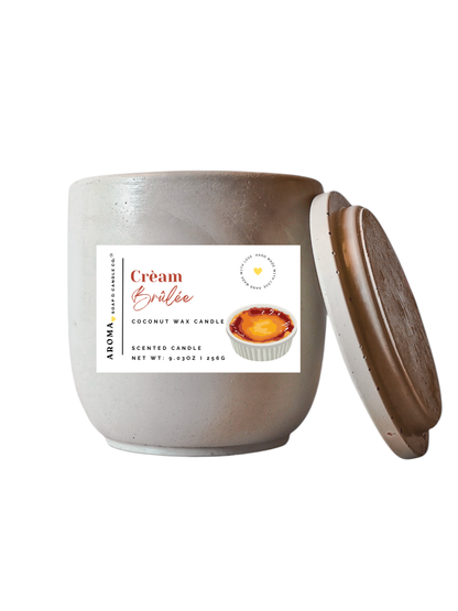 Crèam Brûlée - Signature Concrete Jar Candle
