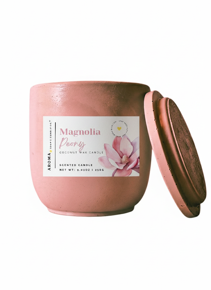 Magnolia Peony – Signature Concrete Jar Candle