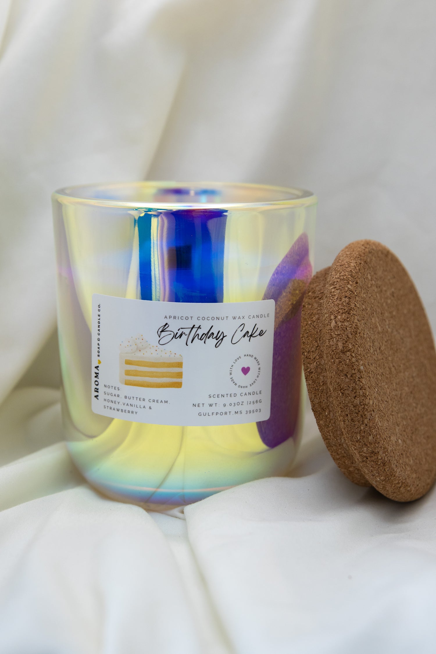 Birthday Cake Apricot Coconut Wax Candle