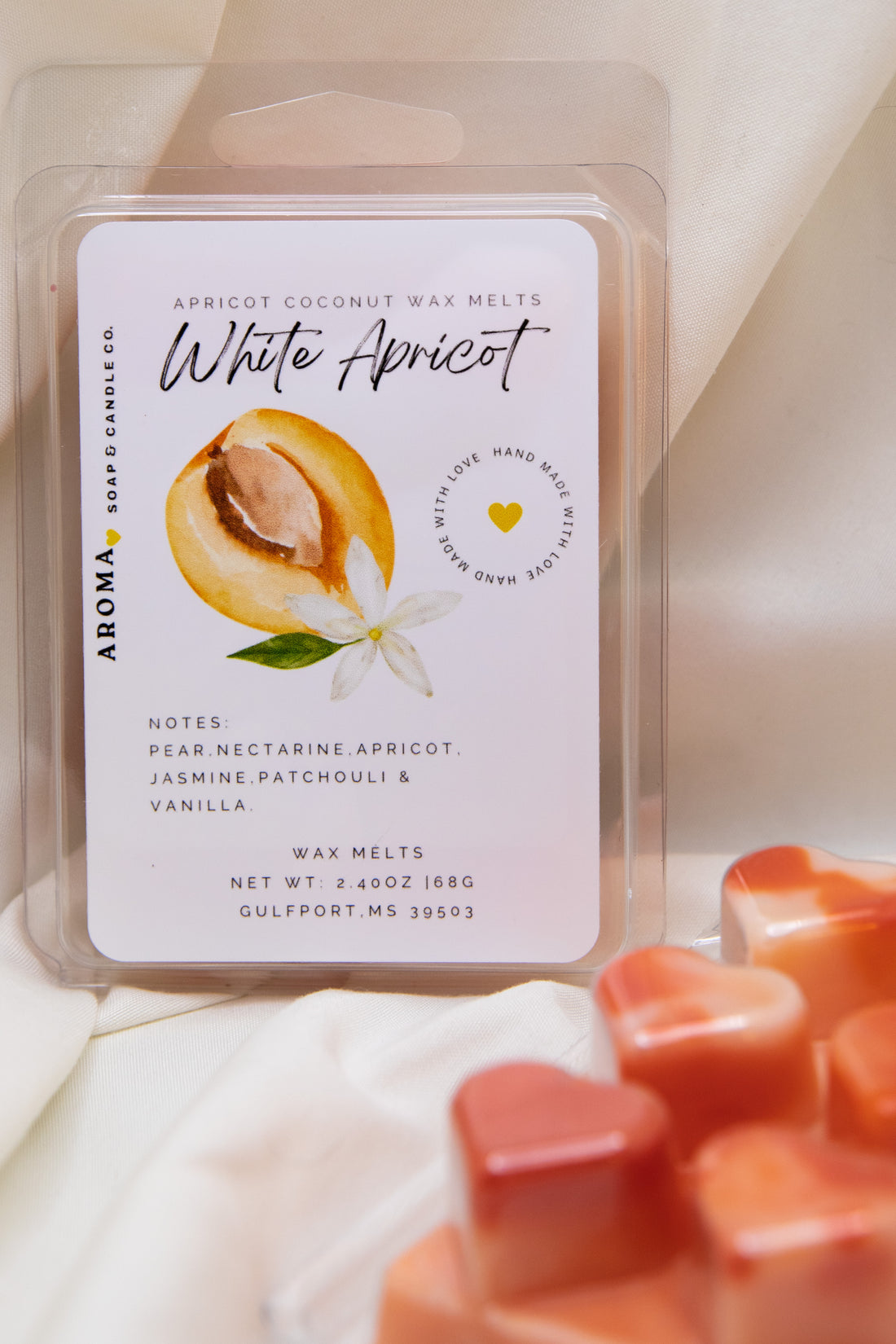 White Apricot Wax Melt