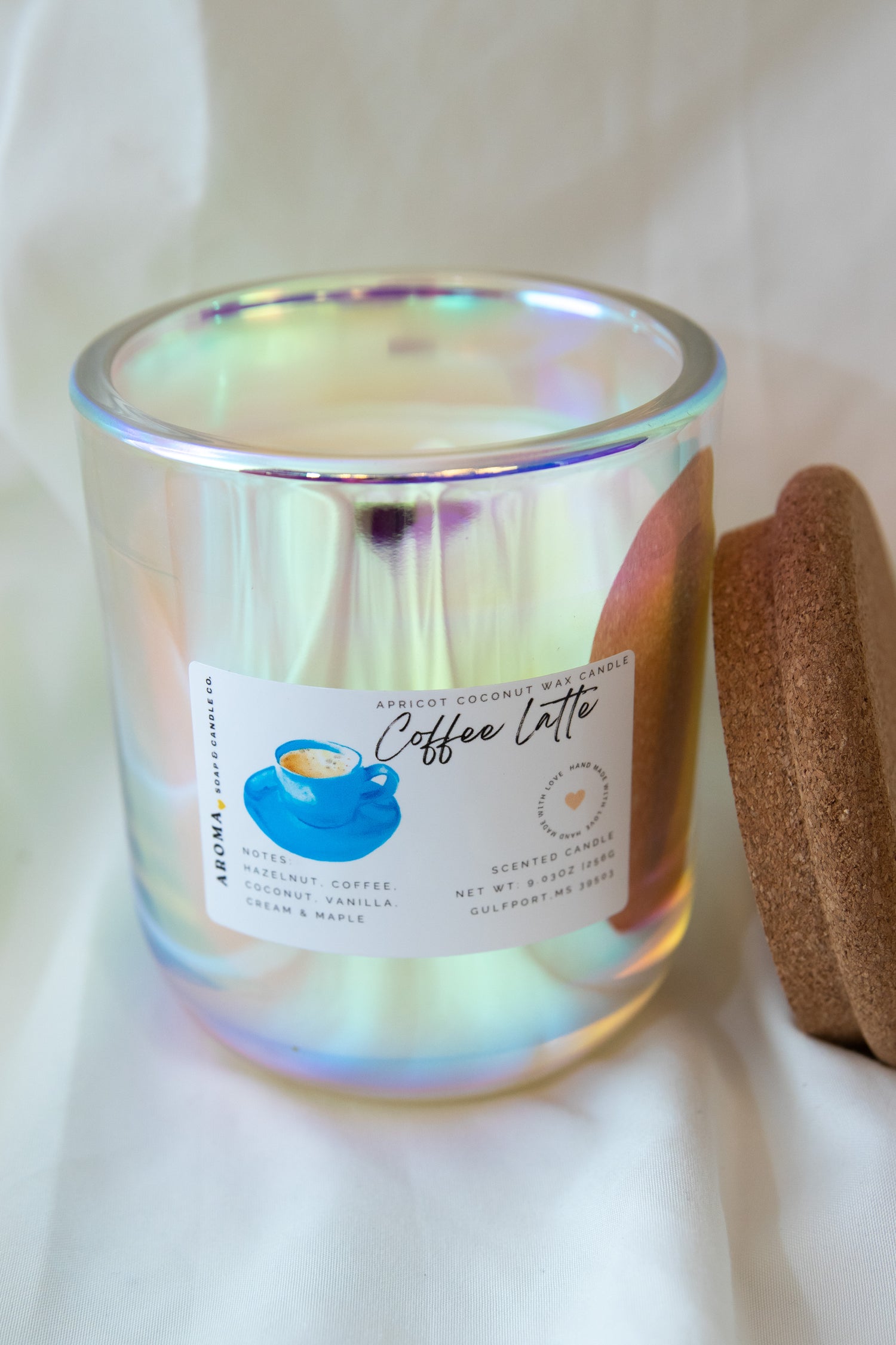 Coffee Latte Apricot Wax Candle