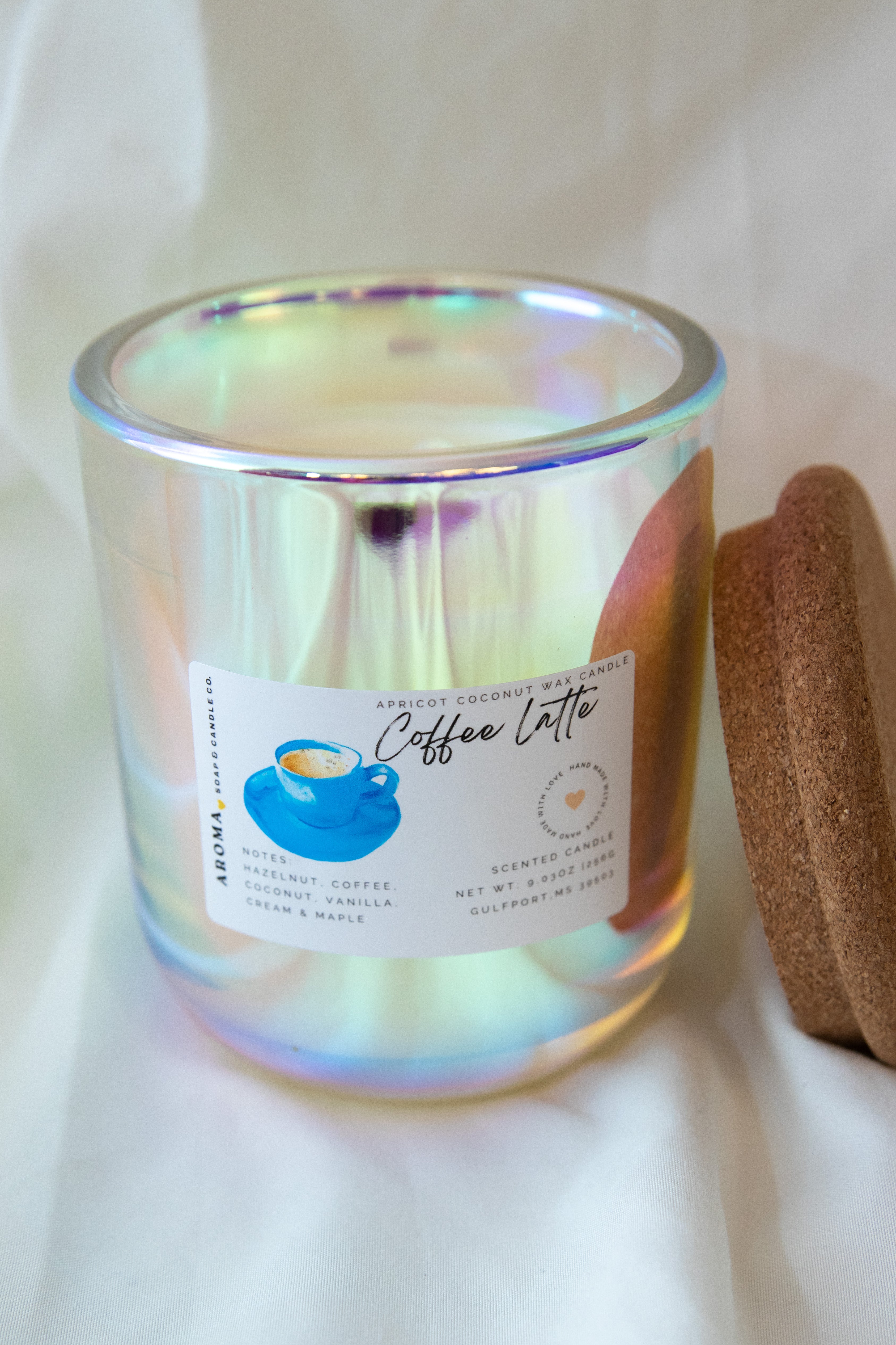 Coffee Latte Apricot Wax Candle