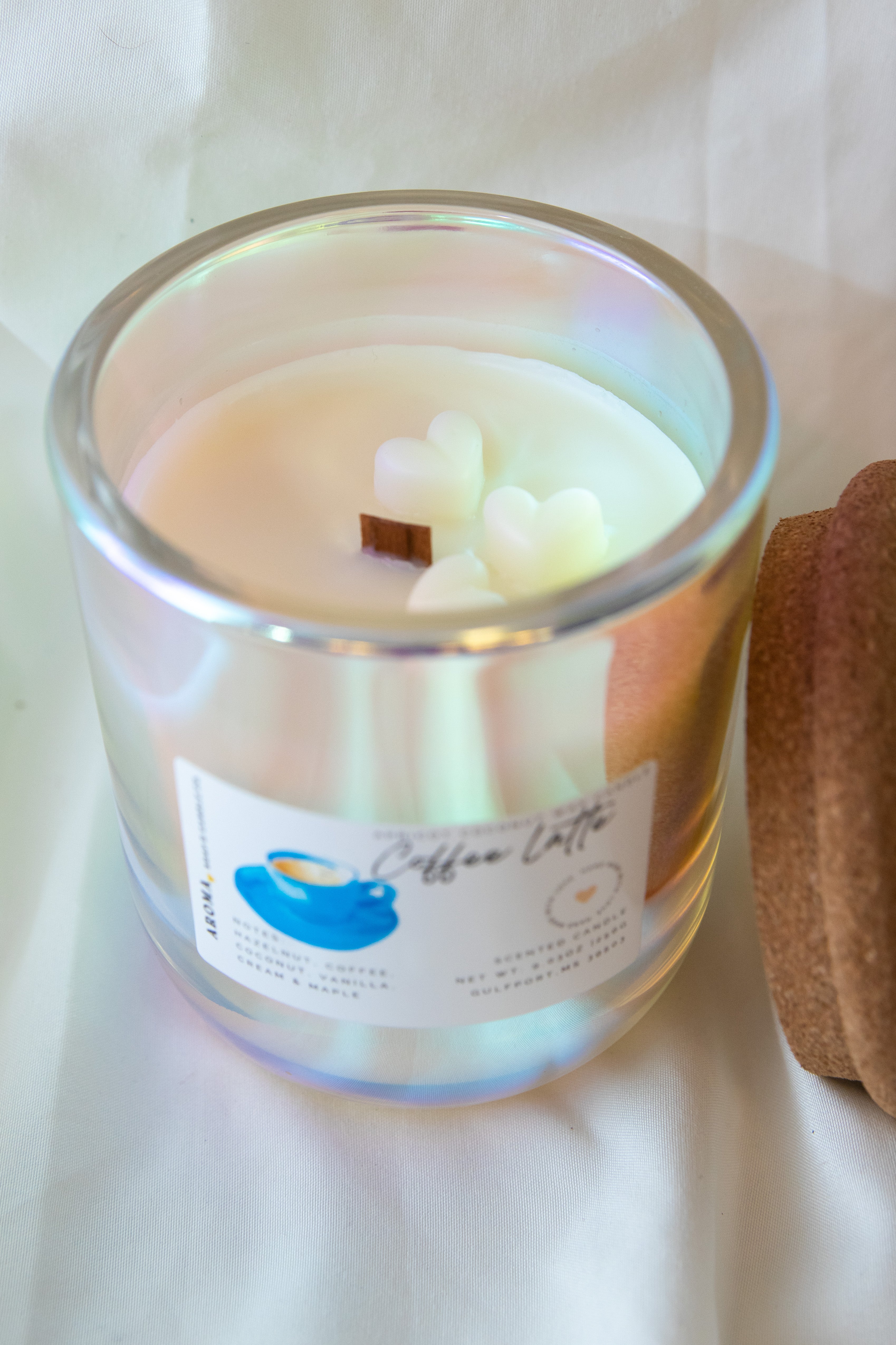 Coffee Latte Apricot Wax Candle