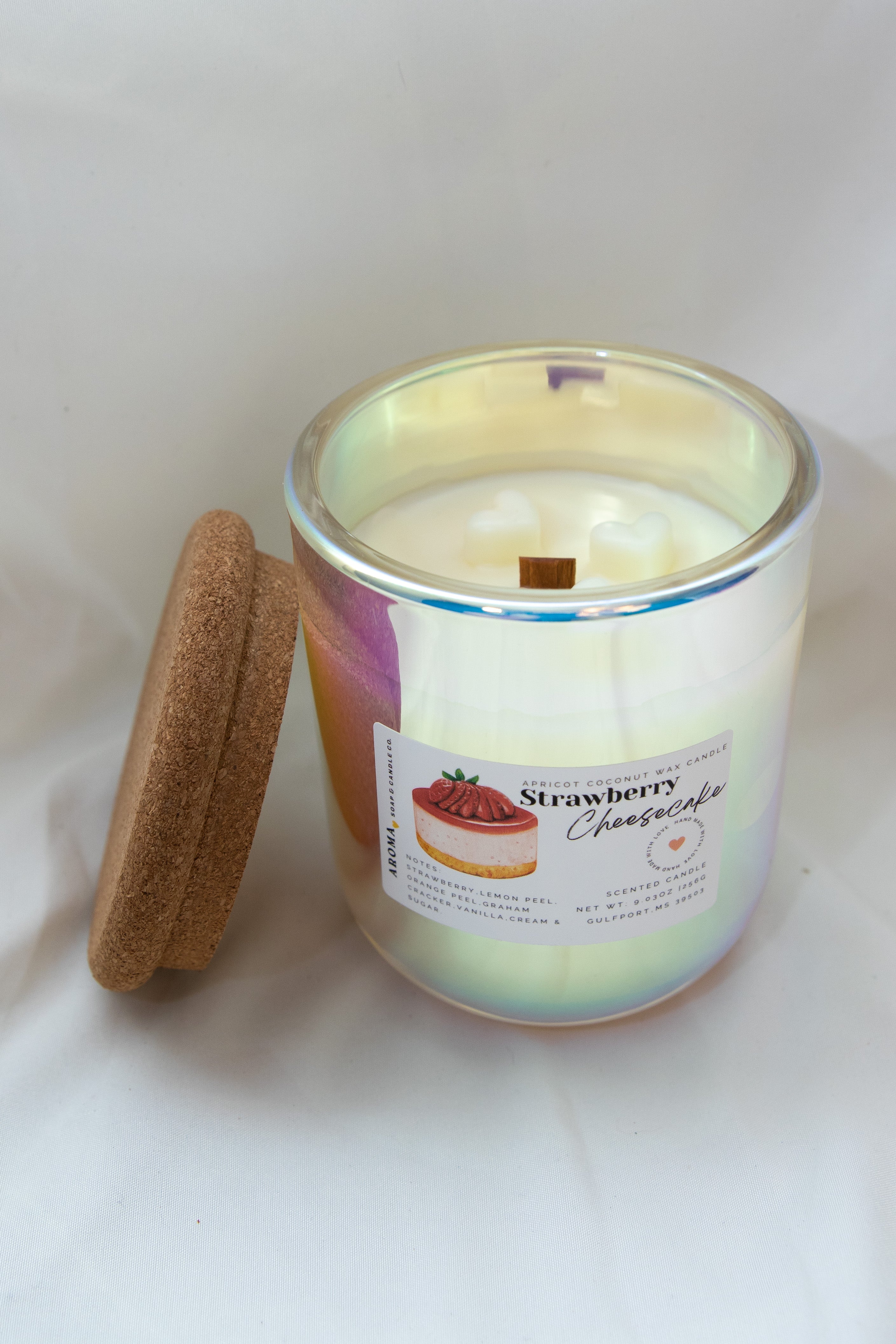 Strawberry Cheesecake Apricot Coconut Wax Candle