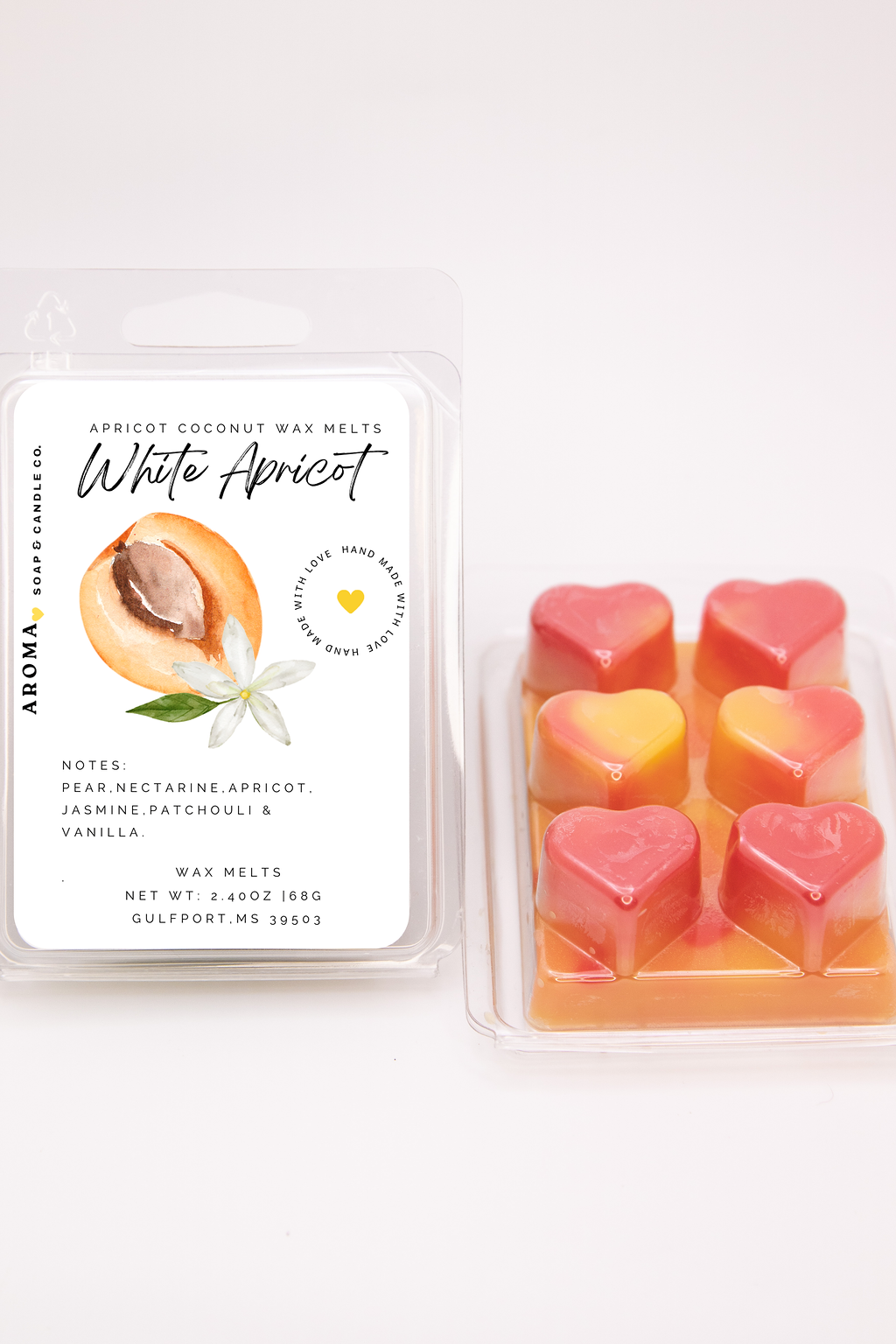 White Apricot Wax Melt