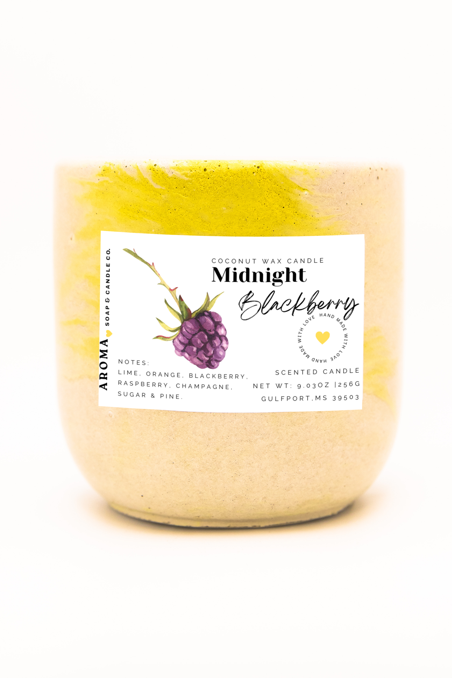 Midnight Blackberry Coconut Wax Candle