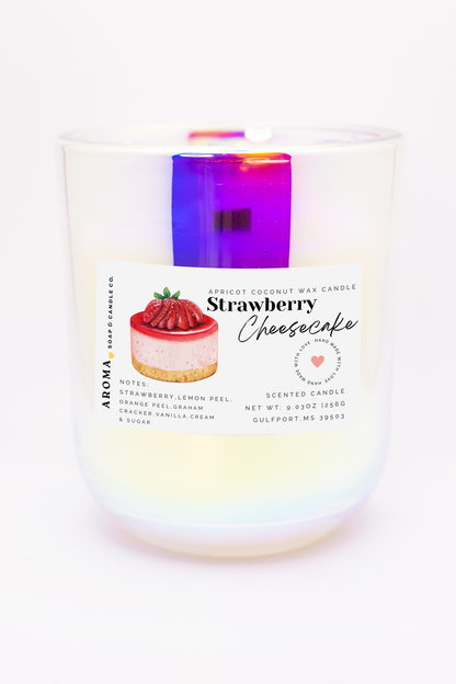 Strawberry Cheesecake Apricot Coconut Wax Candle