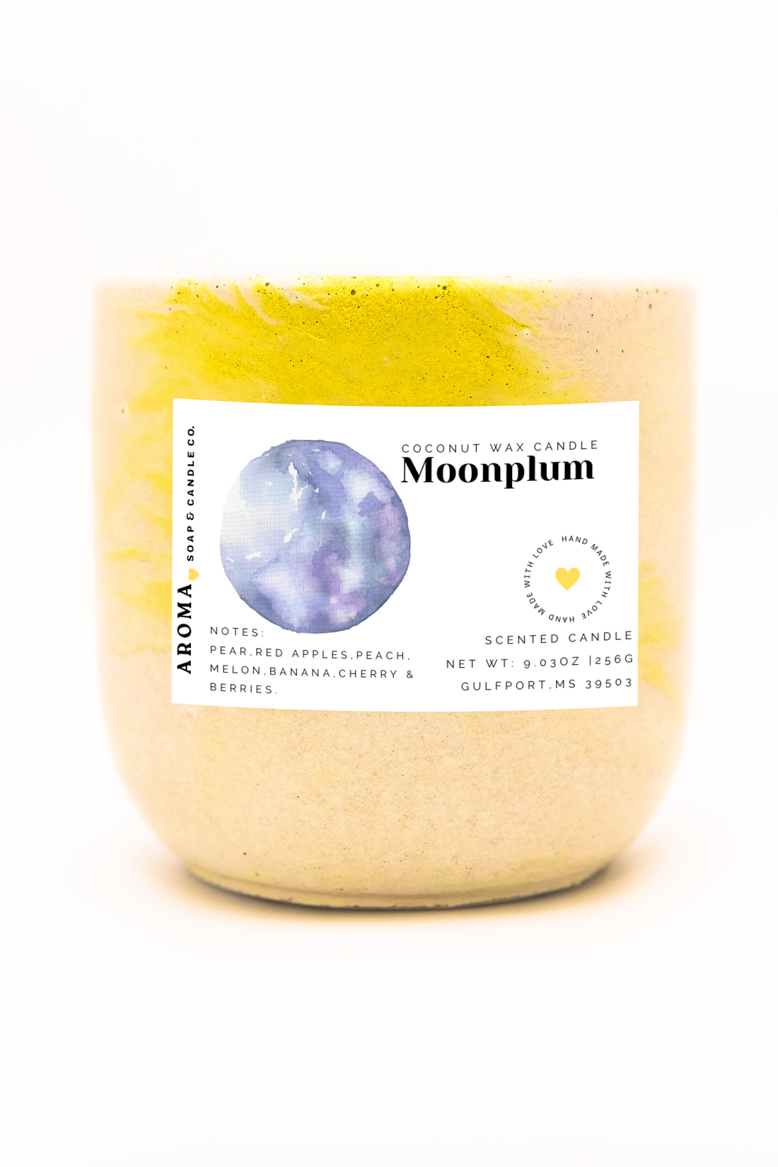 Moonplum Coconut Wax Candle