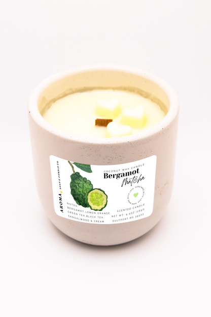 Bergamot Matcha Coconut Wax Candle