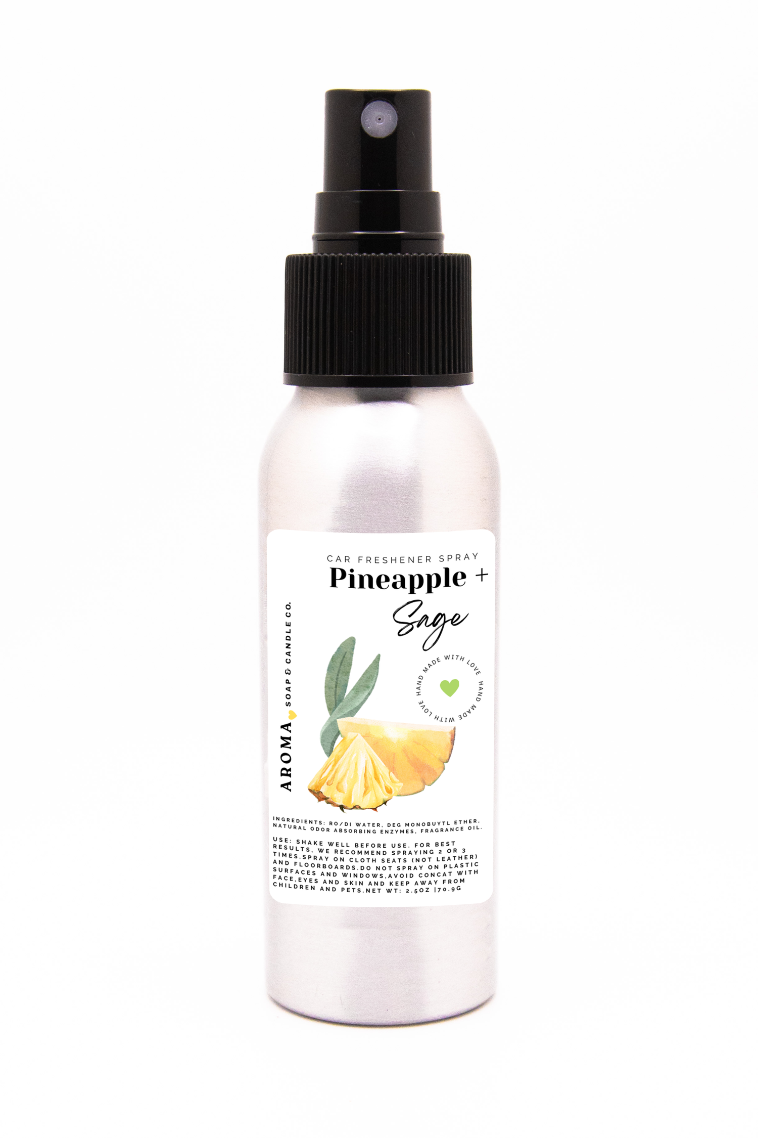 Pineapple + Sage Car Freshener Spray