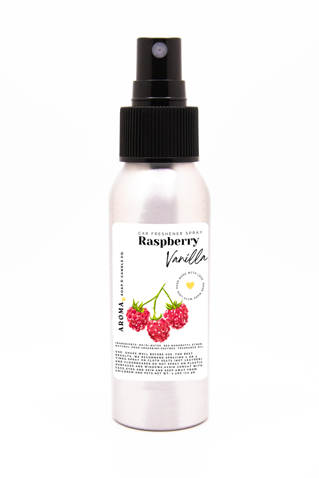 Raspberry Vanilla Car Freshener Spray