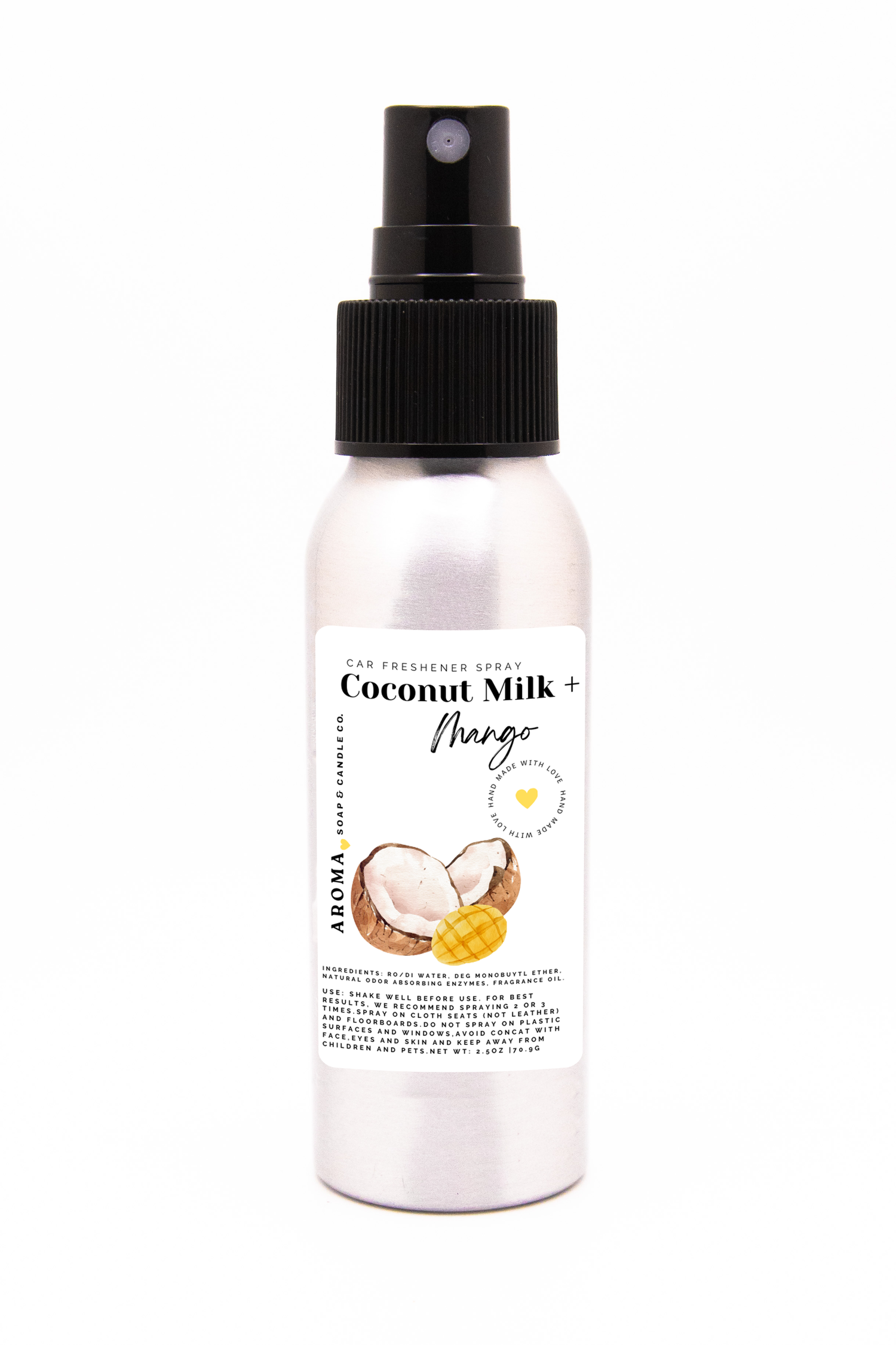 Coconut Milk + Mango Car Freshener Spray