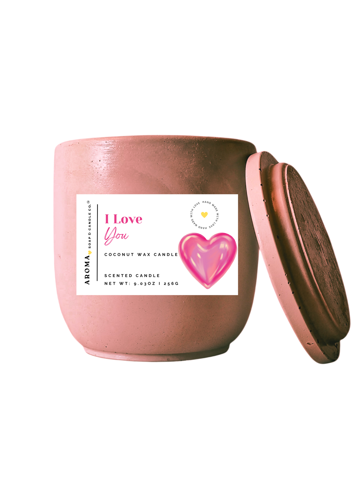 I Love You - Signature Concrete Jar Candle