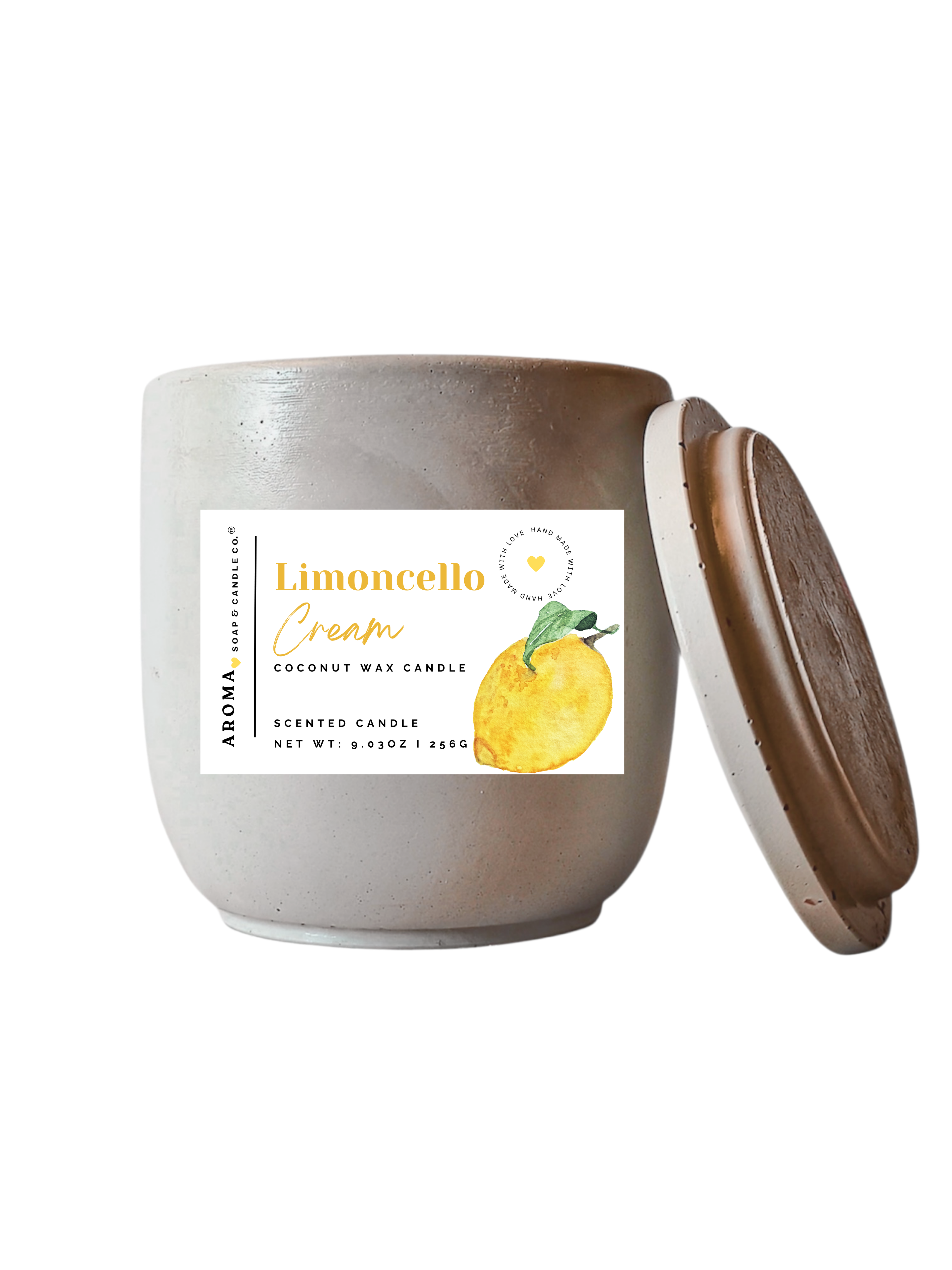 Limoncello Cream – Signature Concrete Jar Candle