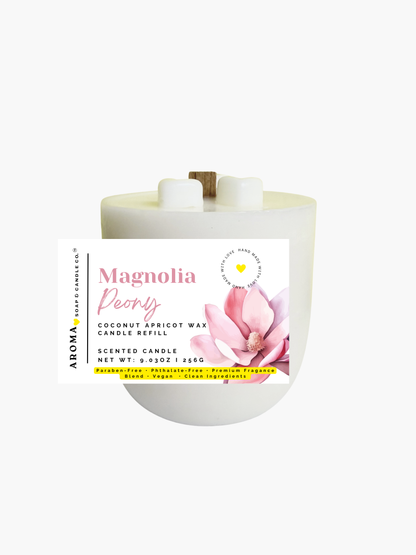 Magnolia Peony - Signature Concrete Candle Wax Refill