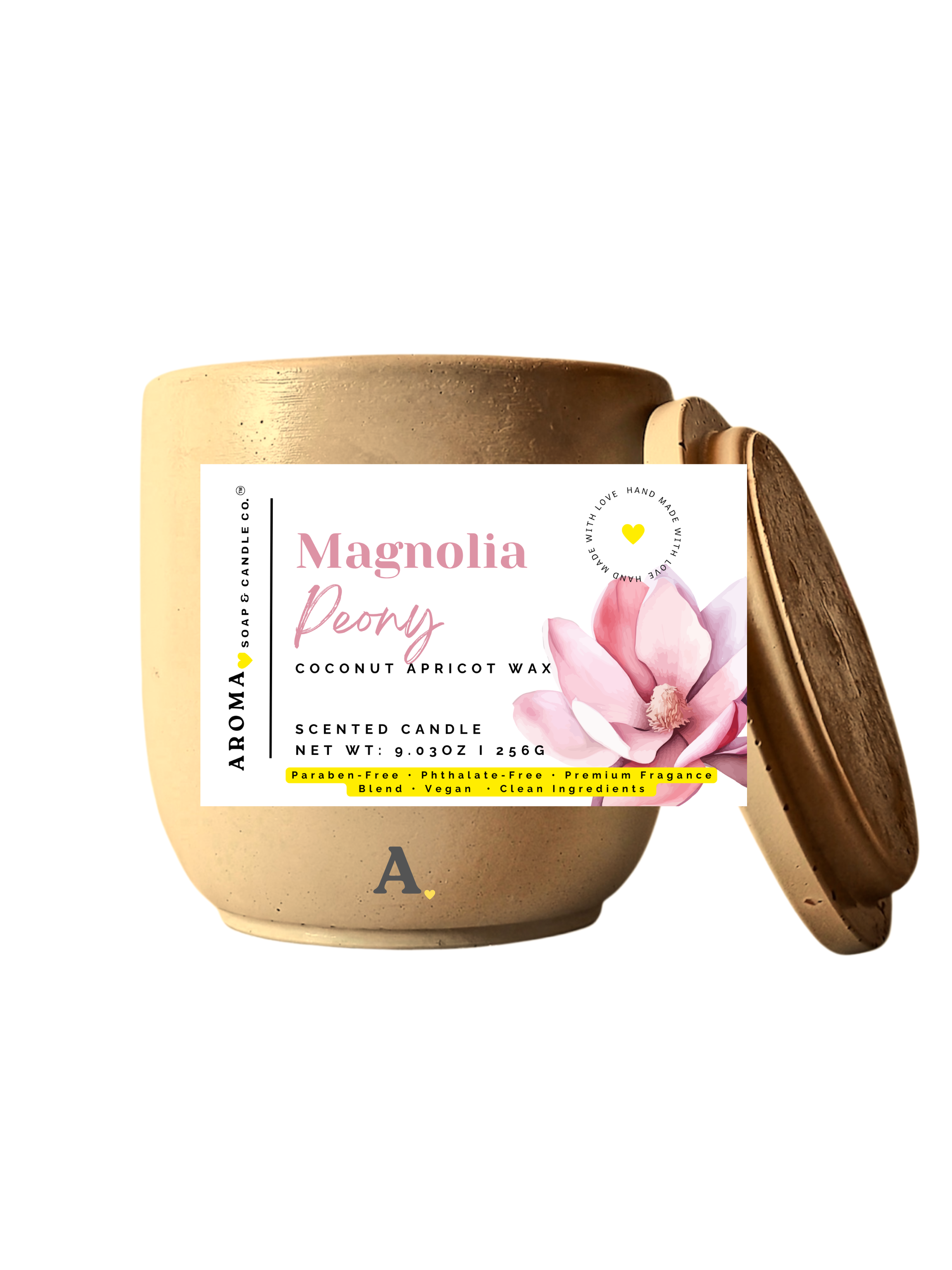 Magnolia Peony – Signature Concrete Jar Candle