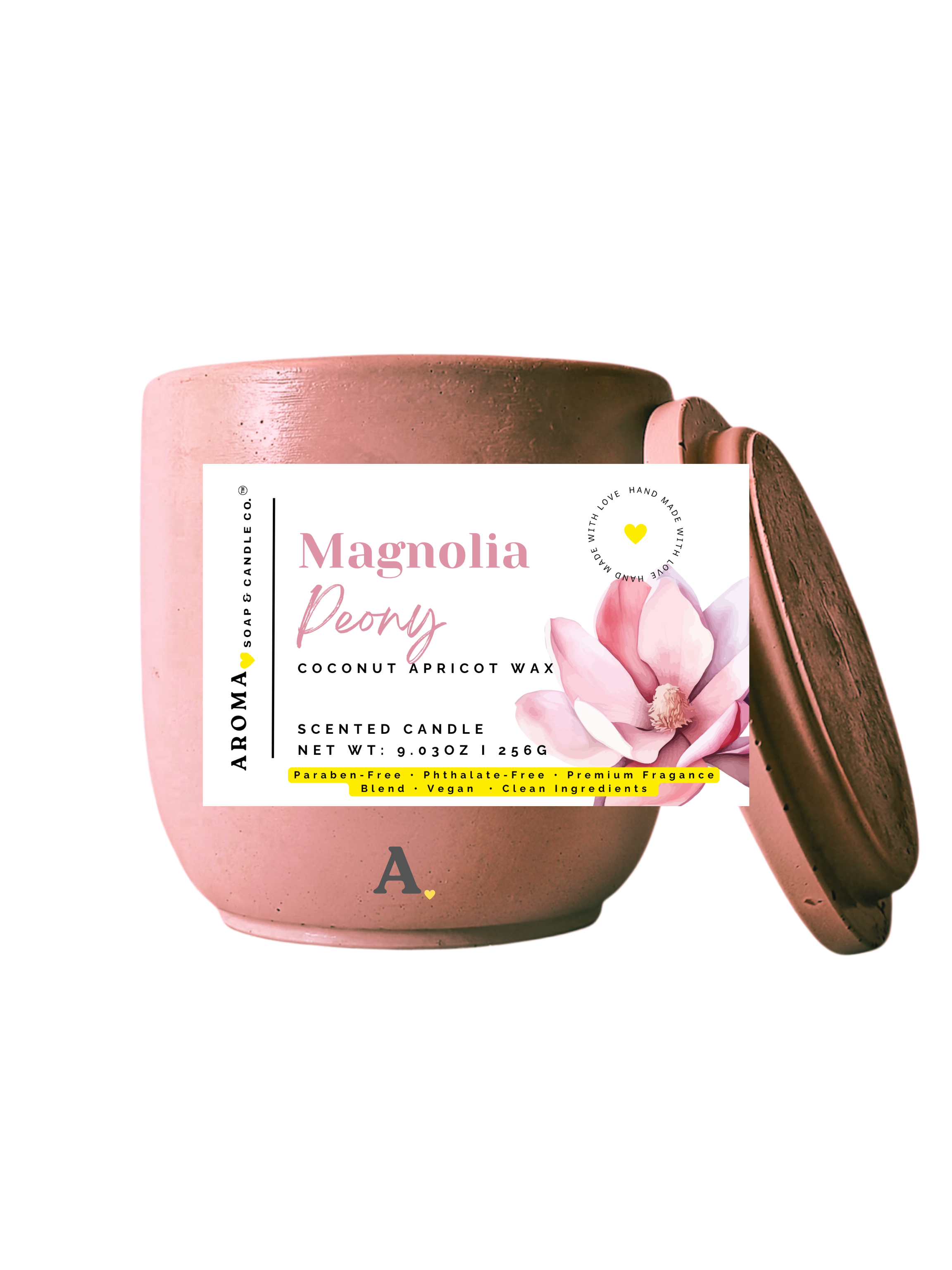 Magnolia Peony – Signature Concrete Jar Candle