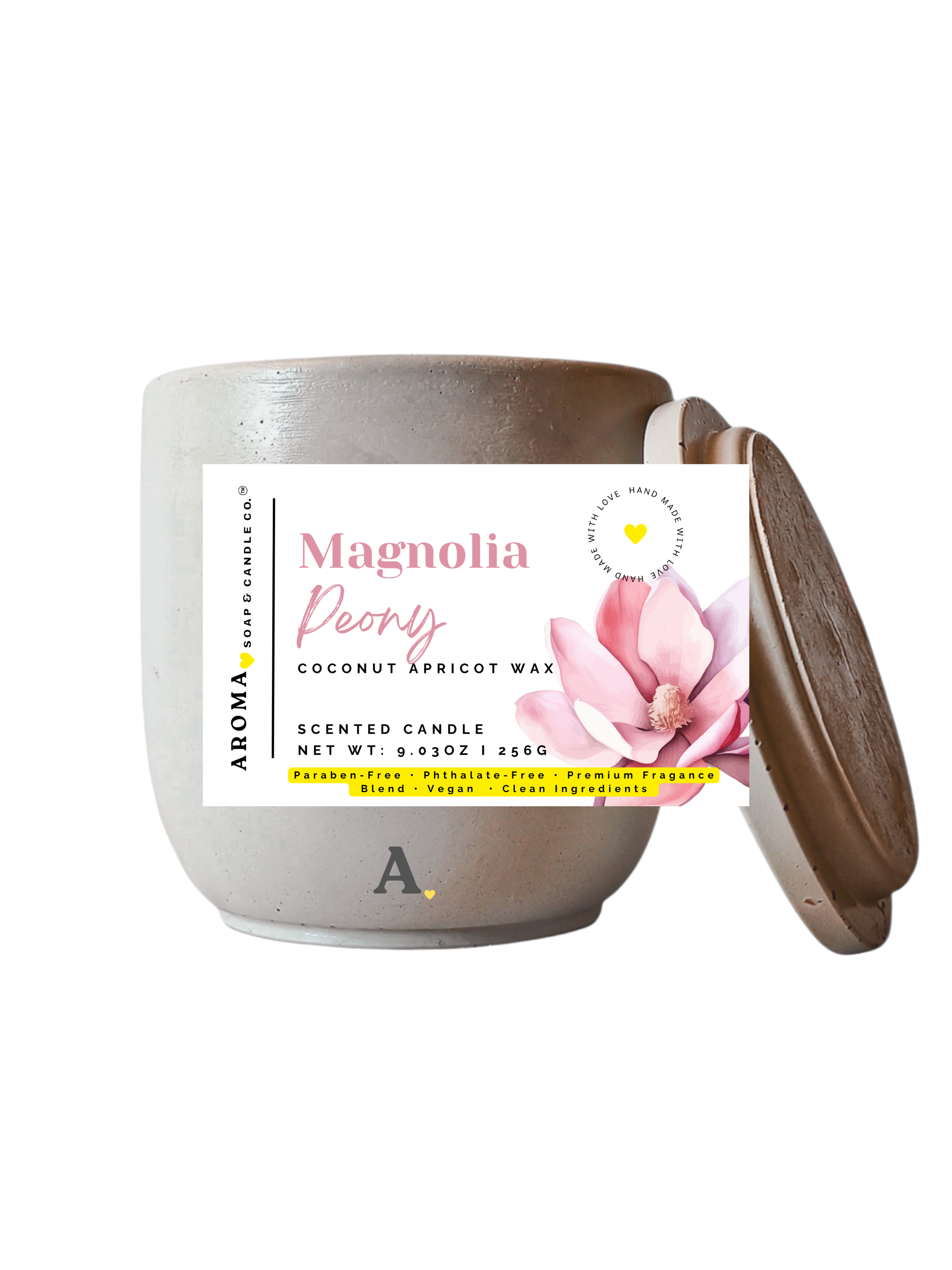Magnolia Peony – Signature Concrete Jar Candle