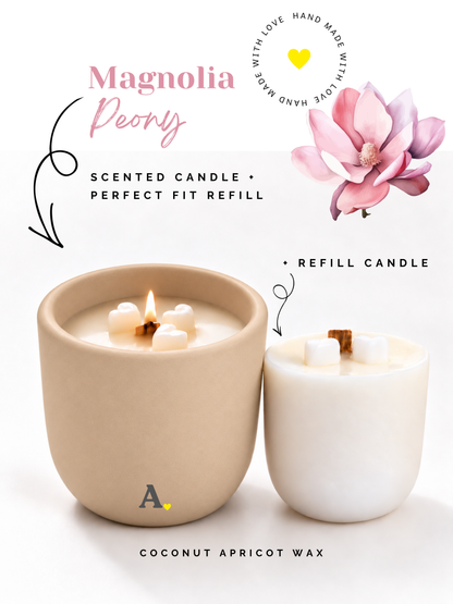 Magnolia Peony™ — More Than a Candle Bundle | Candle + Refill