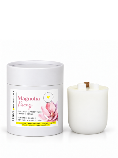 Magnolia Peony - Signature Concrete Candle Wax Refill