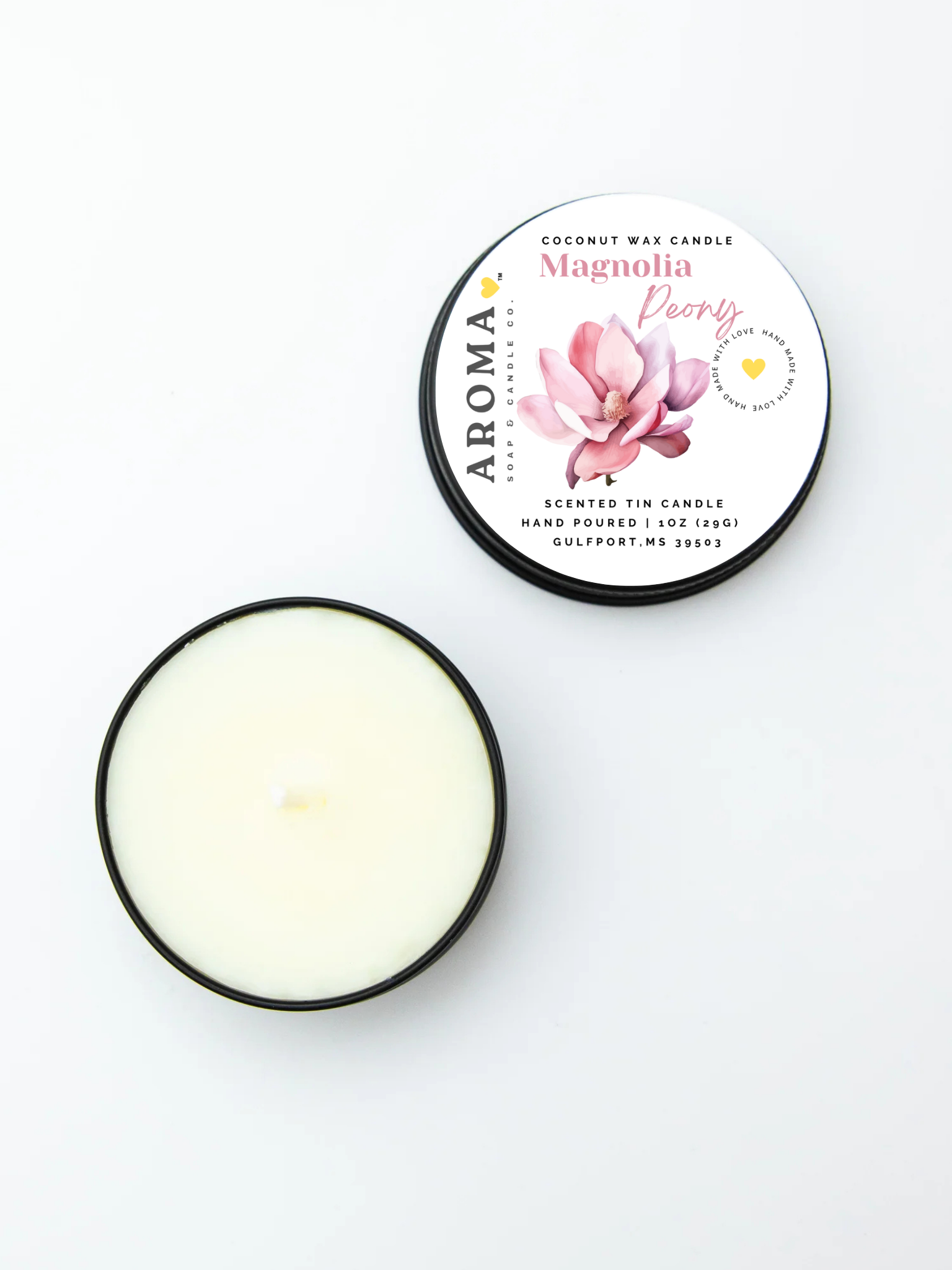 Magnolia Peony Trial Size Candle – 1 oz