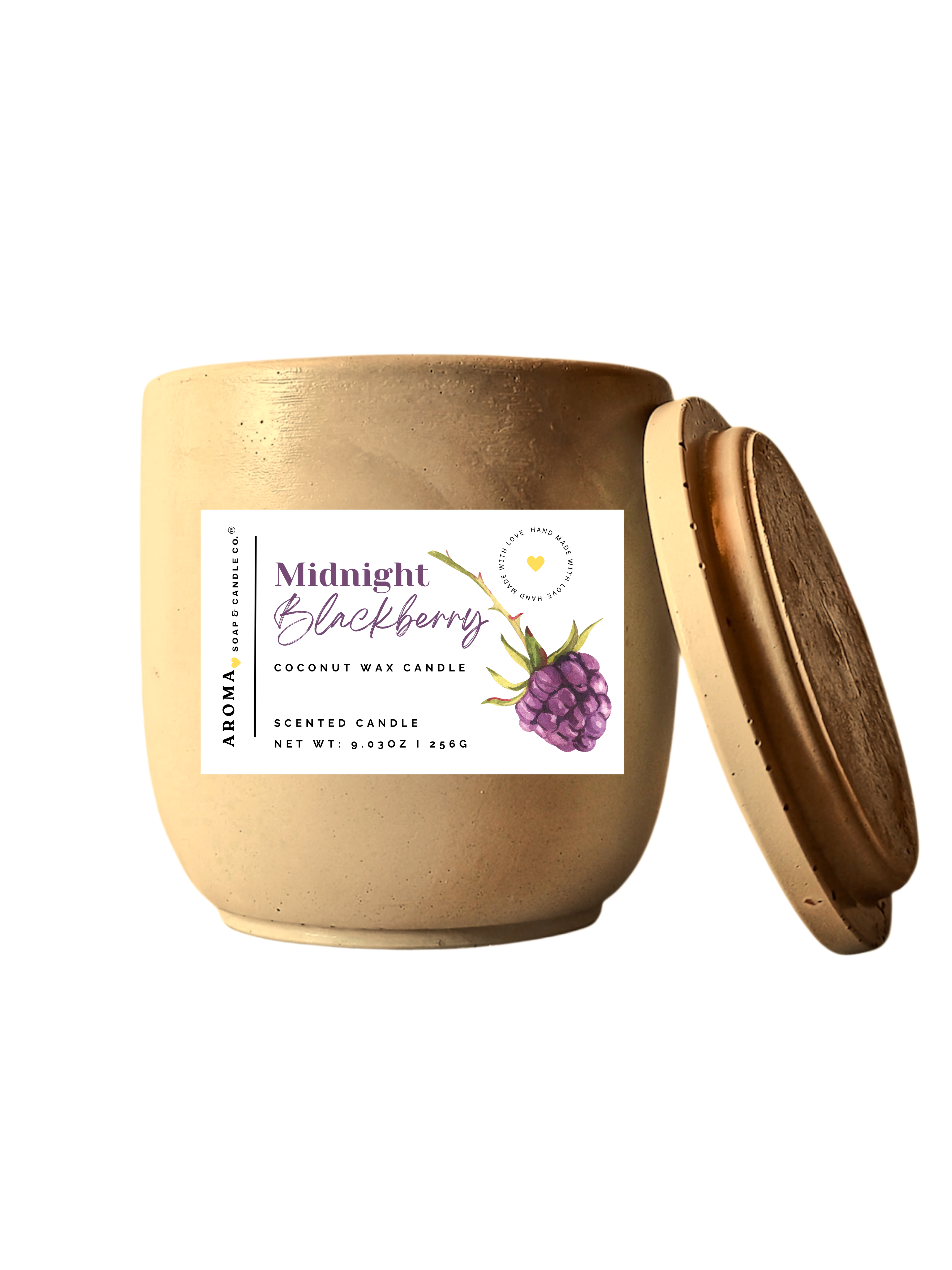 Midnight Blackberry - Signature Concrete Jar Candle