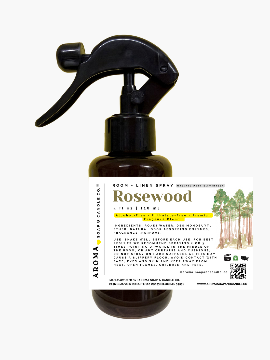 Rosewood™ Room + Linen Spray