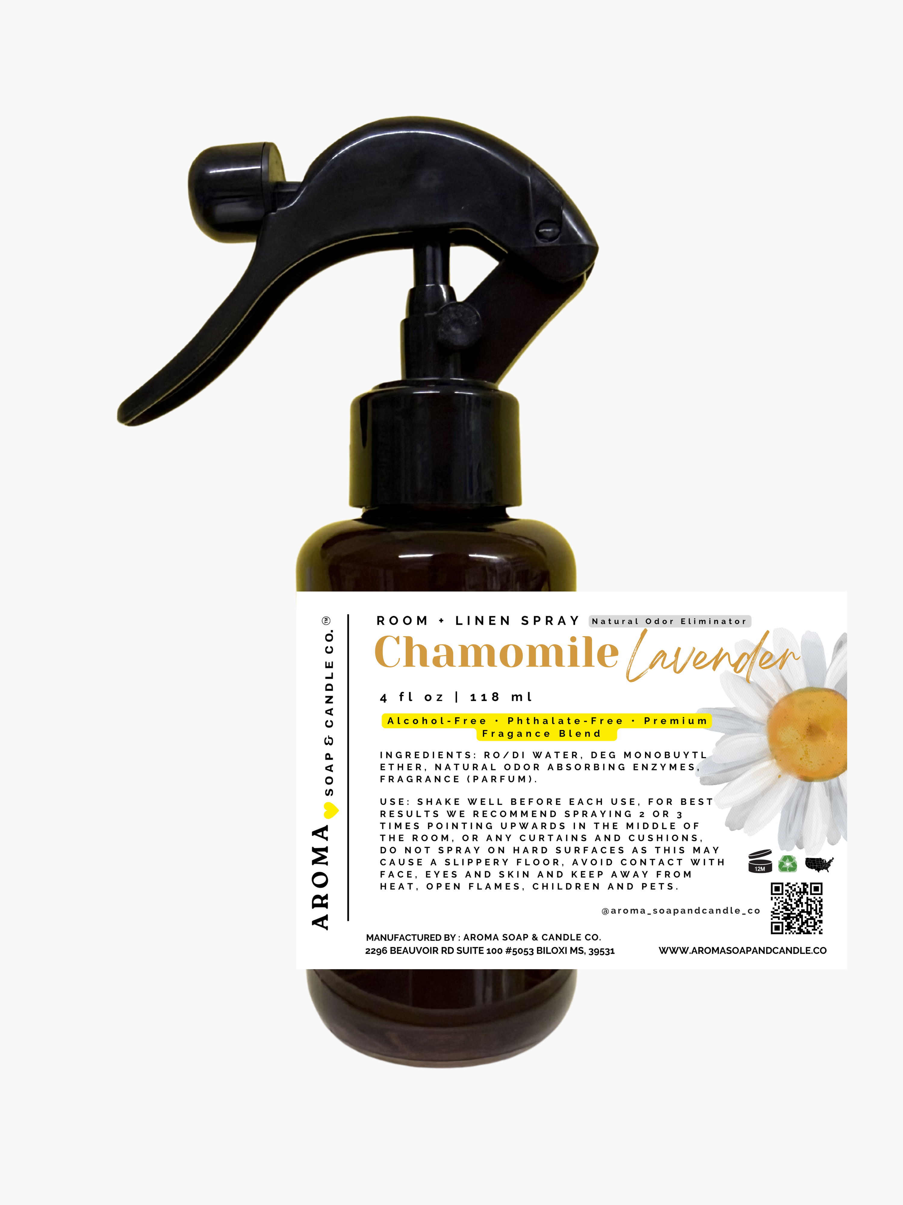 Chamomile Lavender  Room + Linen Spray