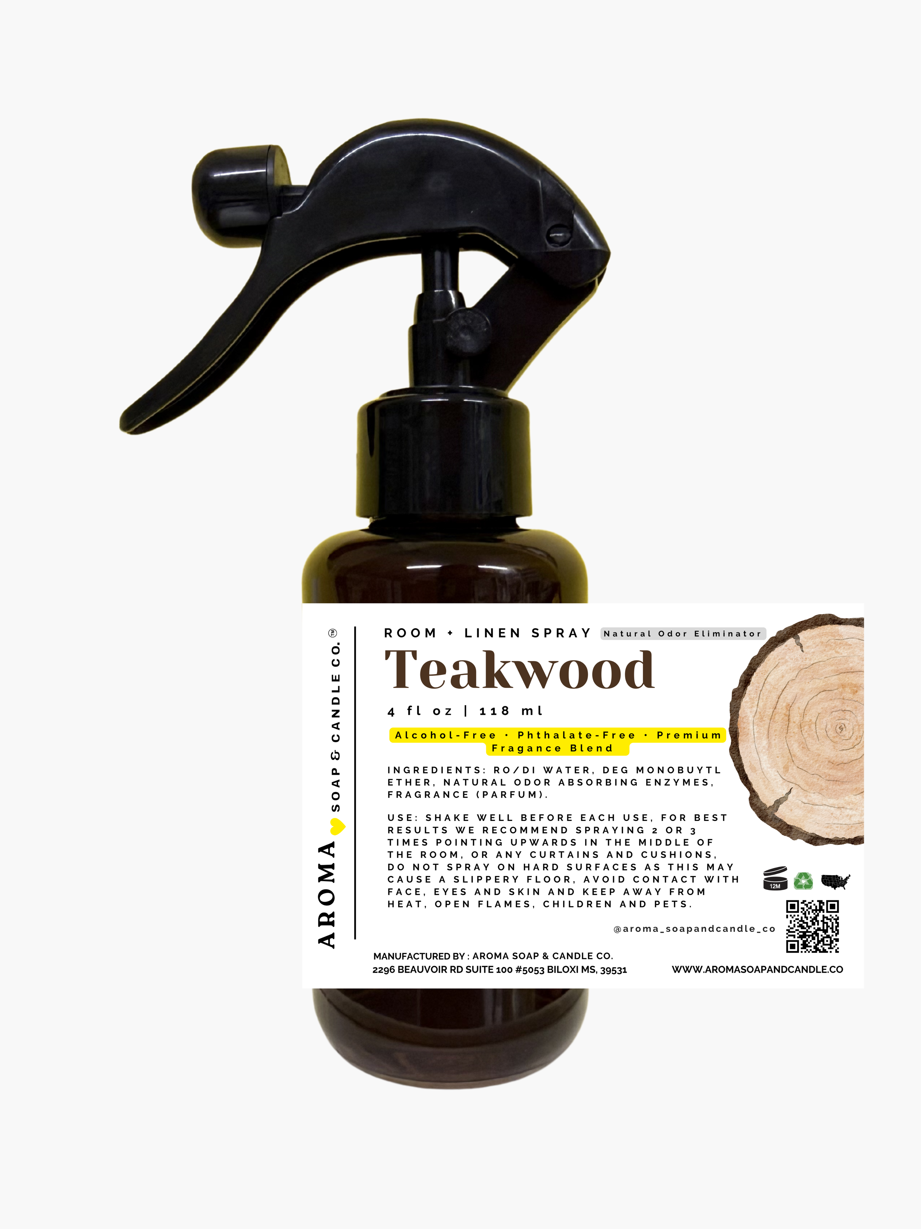 Teakwood™ Room + Linen Spray