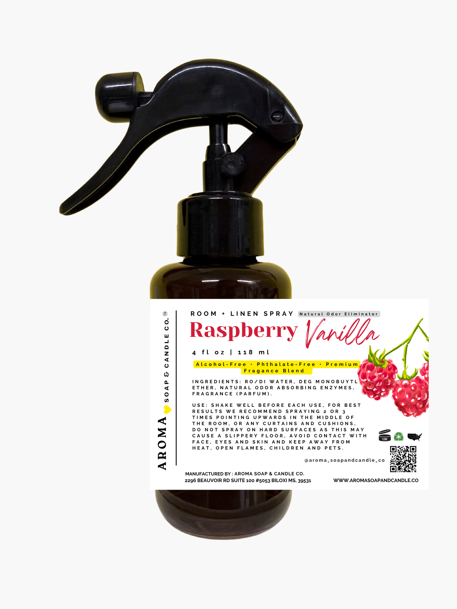 Raspberry Vanilla™ Room + Linen Spray
