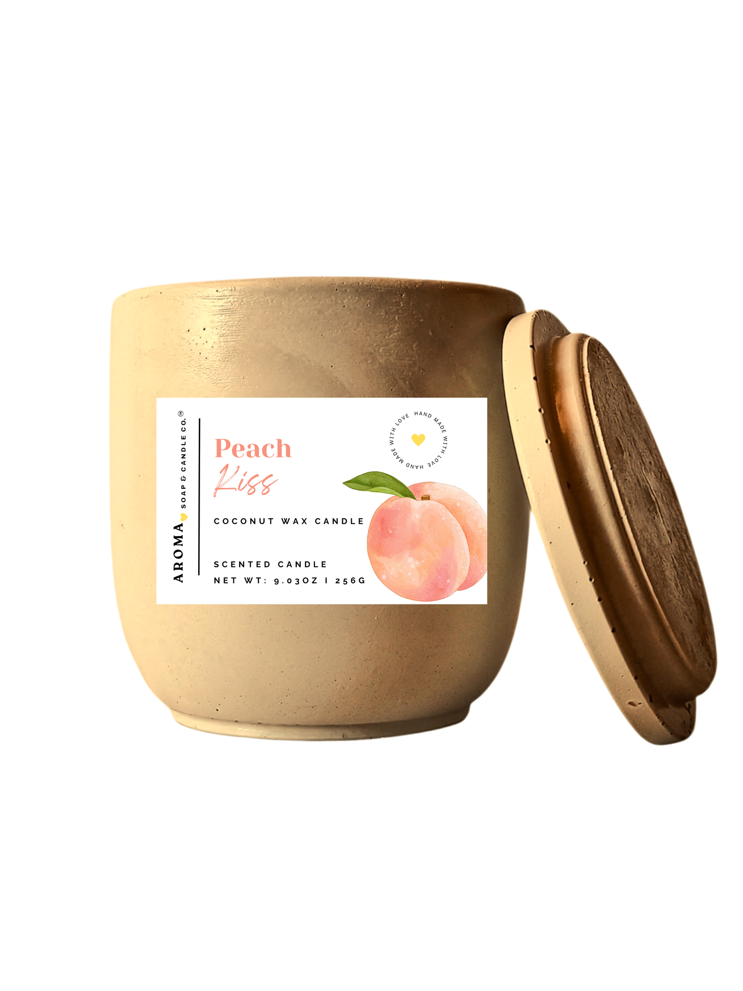 Peach Kiss - Signature Concrete Jar Candle