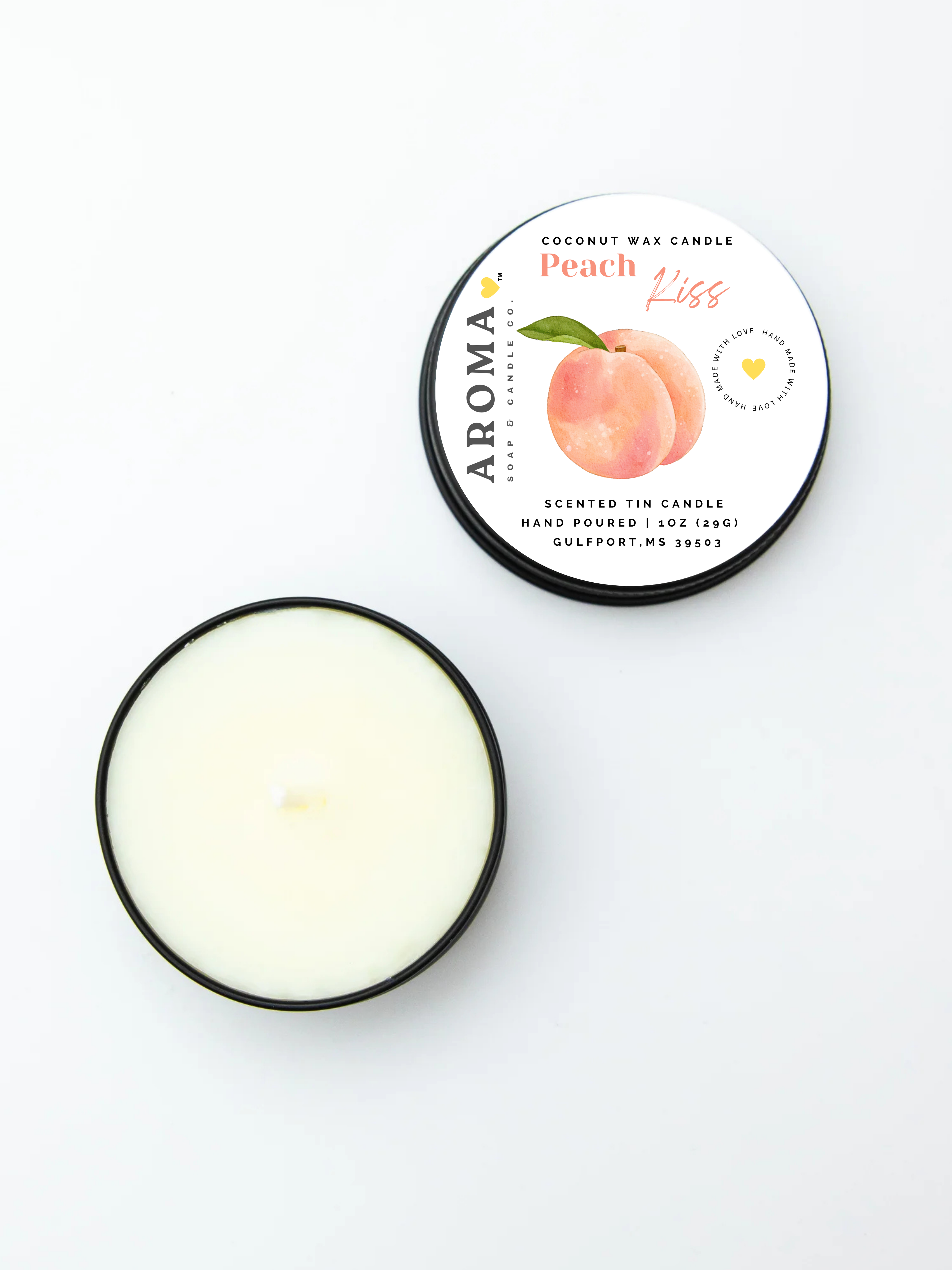 Peach Kiss Trial Size Candle - 1 oz