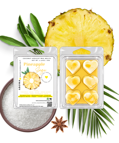 Pineapple Sage Coconut Apricot Wax Melts