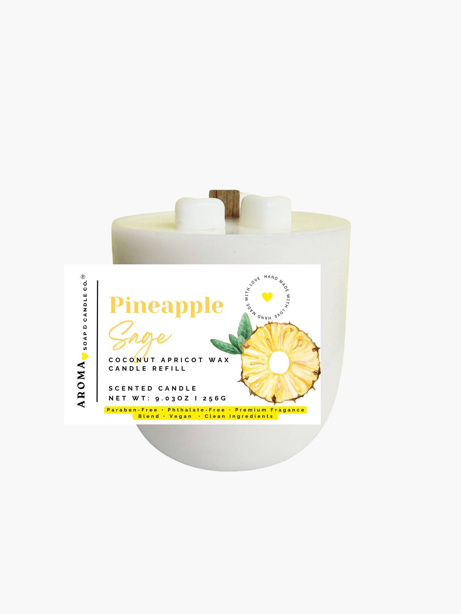 Pineapple Sage™ - Signature Concrete Candle Wax Refill