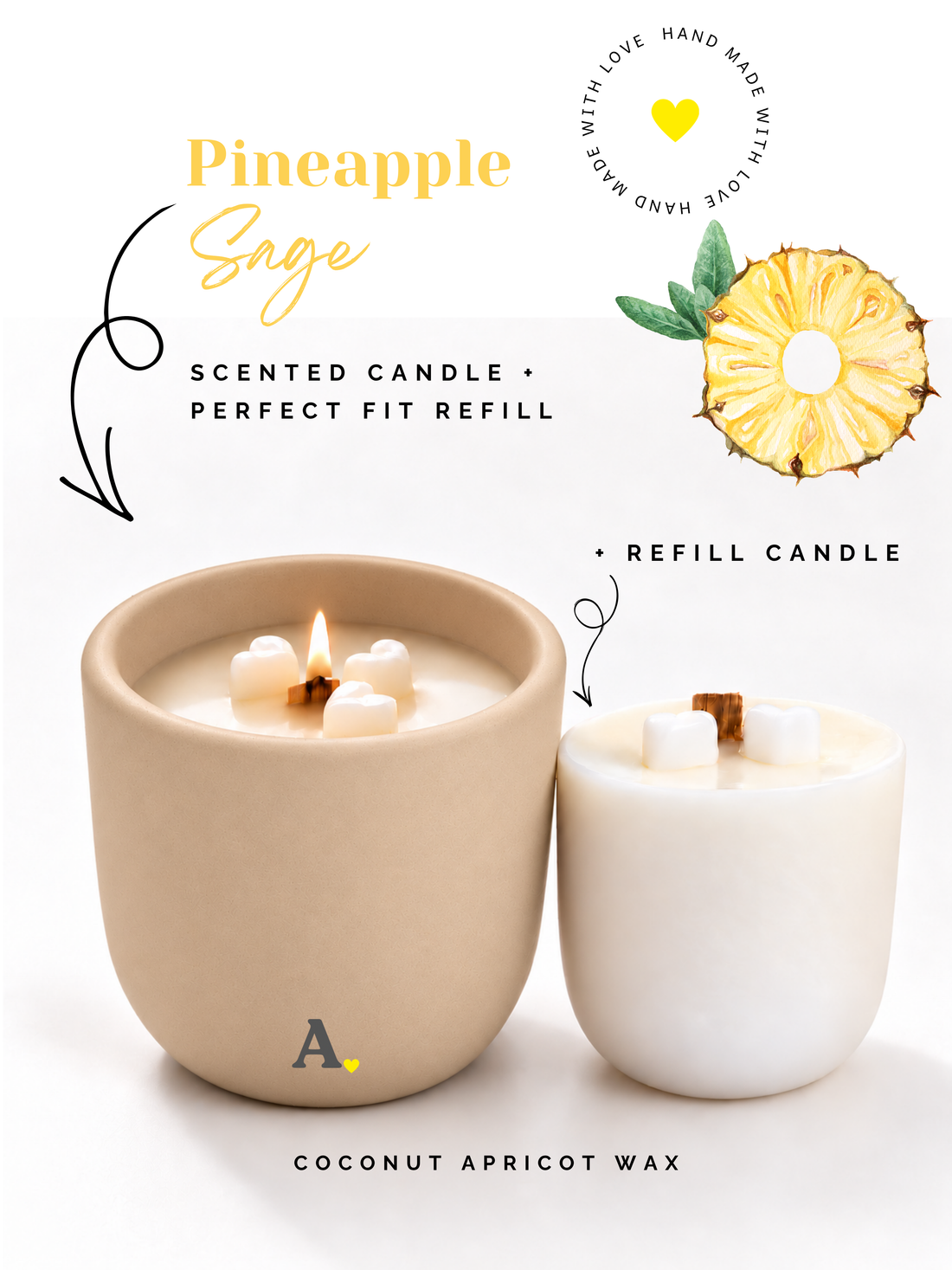 Pineapple Sage — More Than a Candle Bundle | Candle + Refill