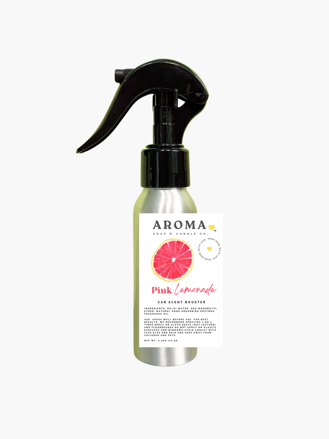 Pink Lemonade Car Scent Booster Spray