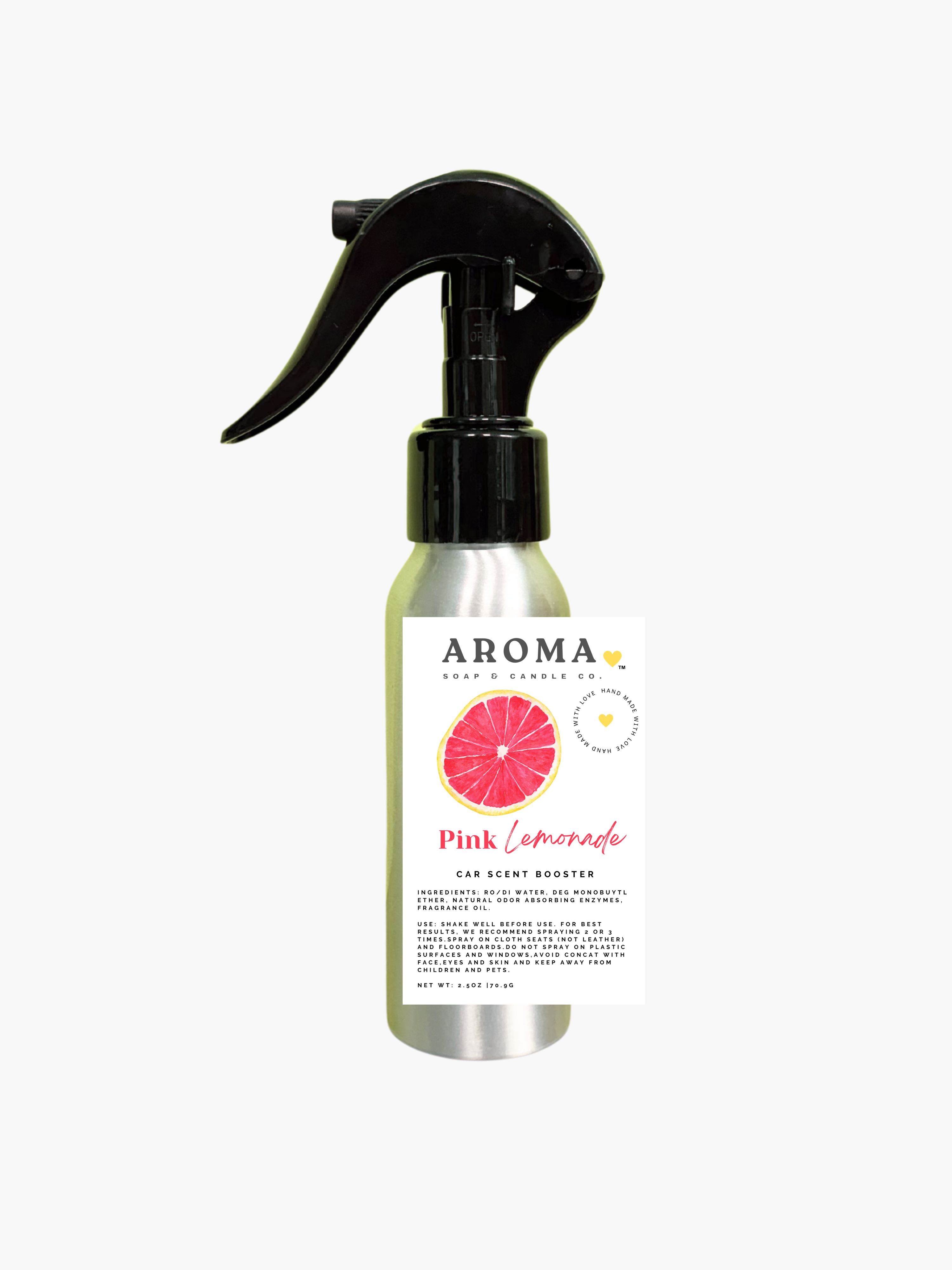 Pink Lemonade Car Scent Booster Spray