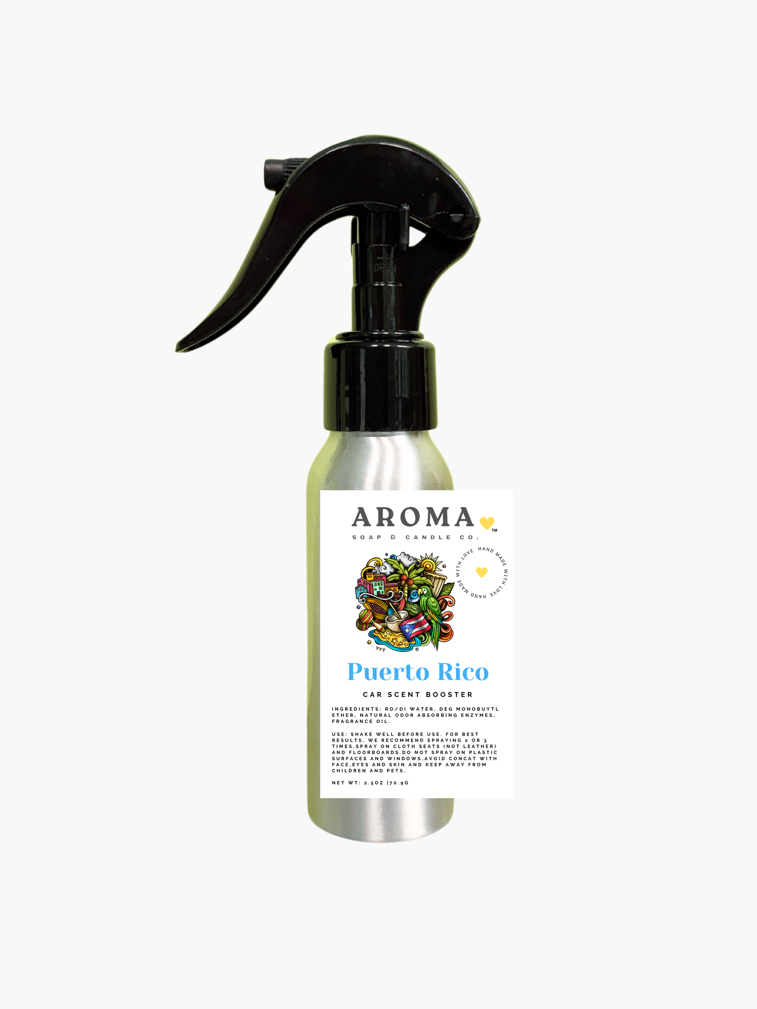 Puerto Rico Car Scent Booster Spray