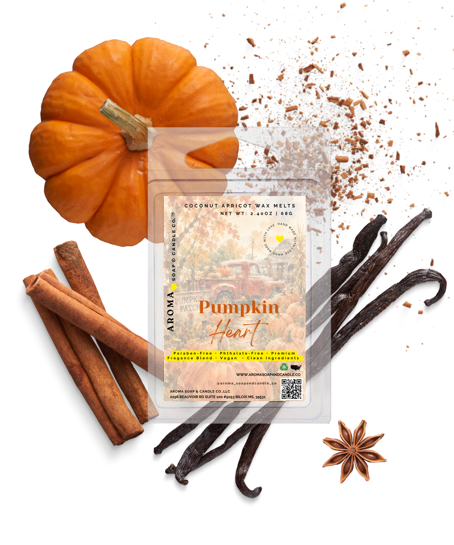 Pumpkin Heart™ Wax Melts - Fall Collection