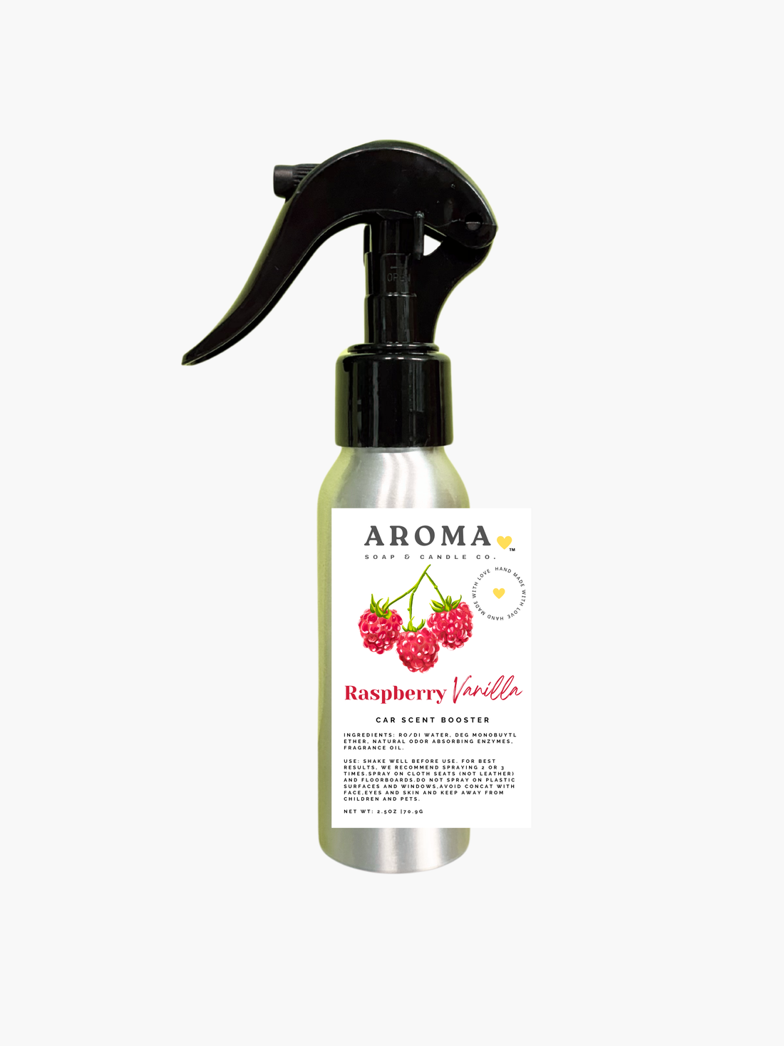 Raspberry Vanilla Car Scent Booster Spray