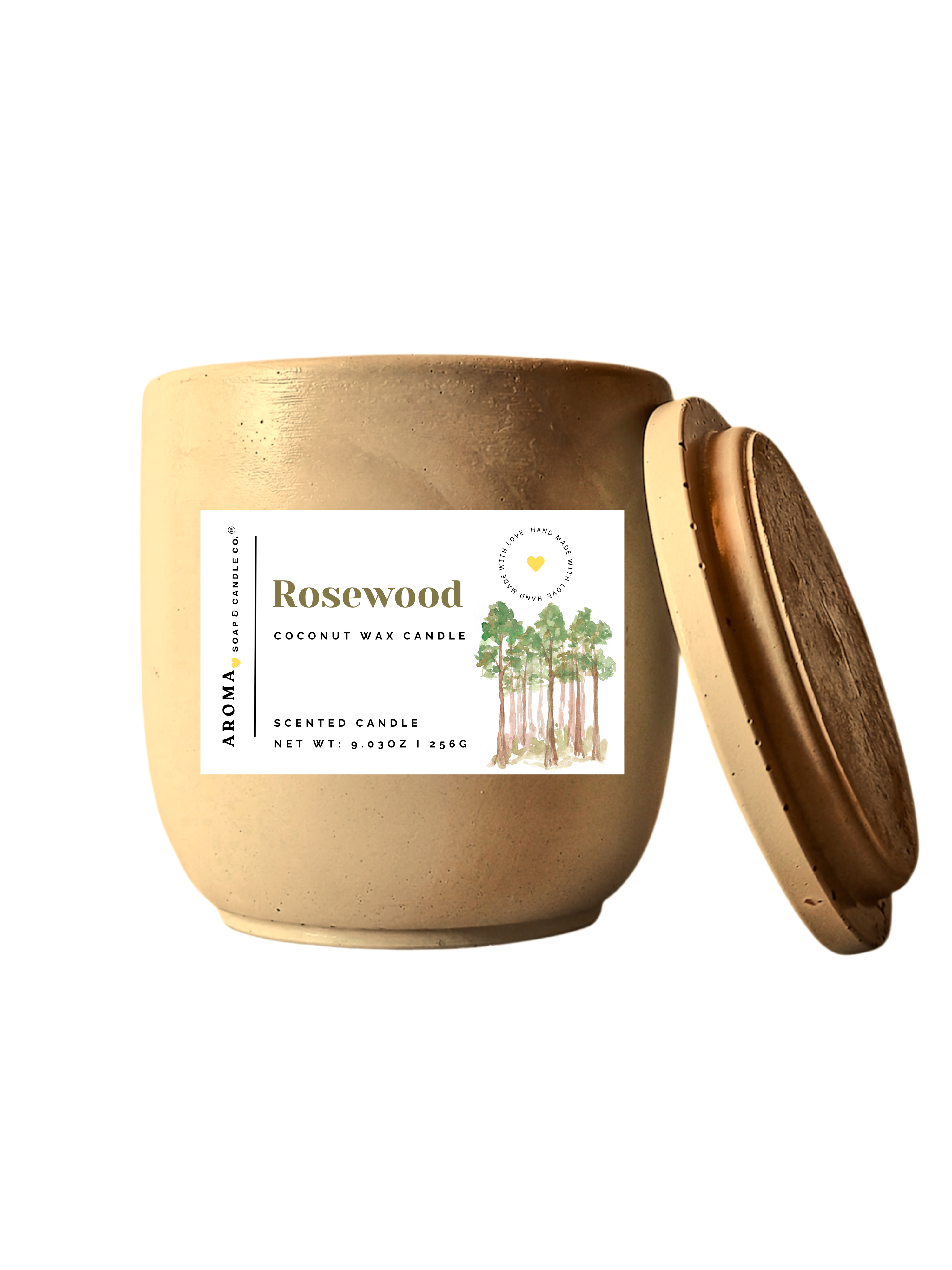 Rosewood™ - Signature Concrete Jar Candle